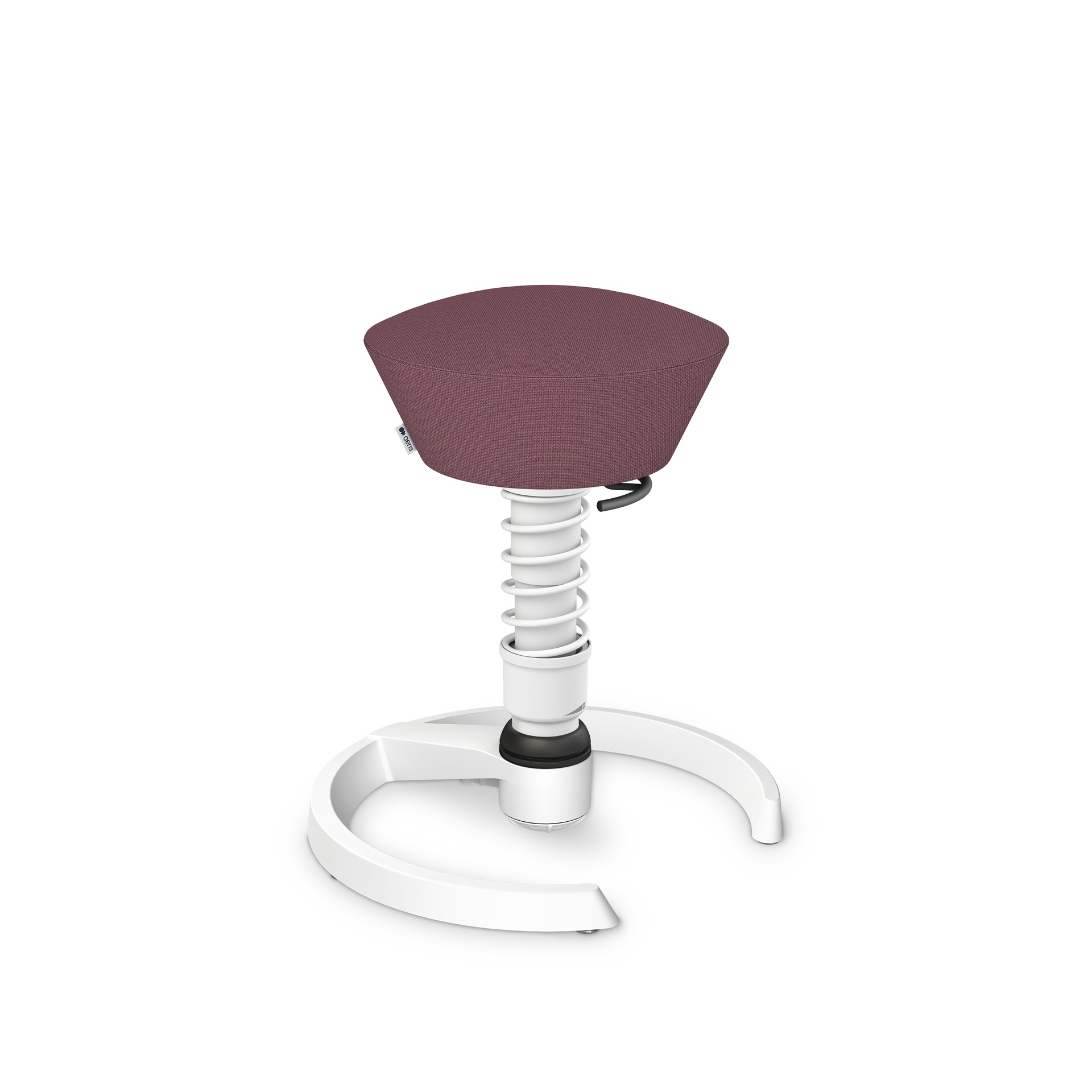 Bürohocker Aeris Swopper (Hellviolett, Weiss, Kunststoffgleiter)