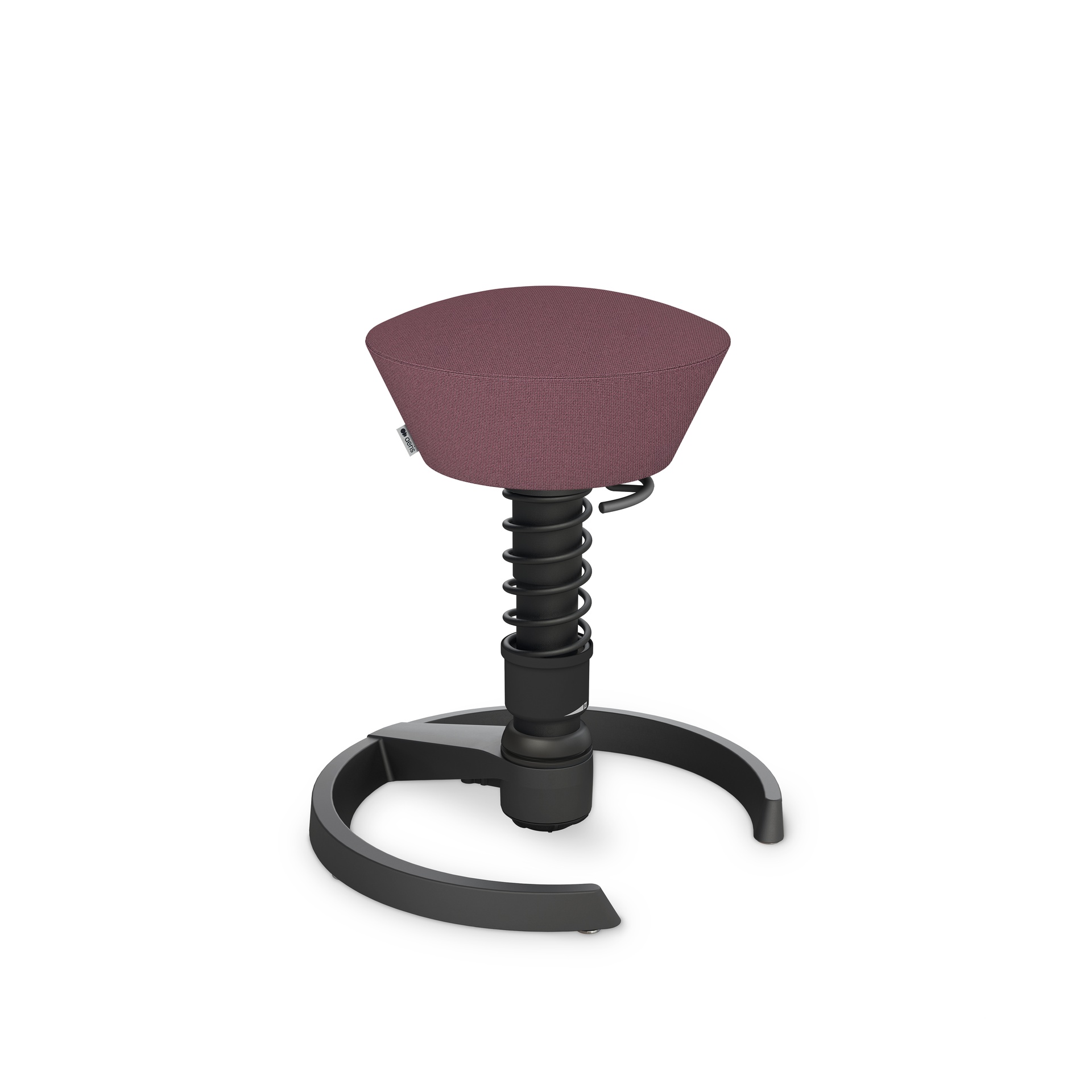 Aeris Swopper office stool (Light violet, Black, Plastic glides)