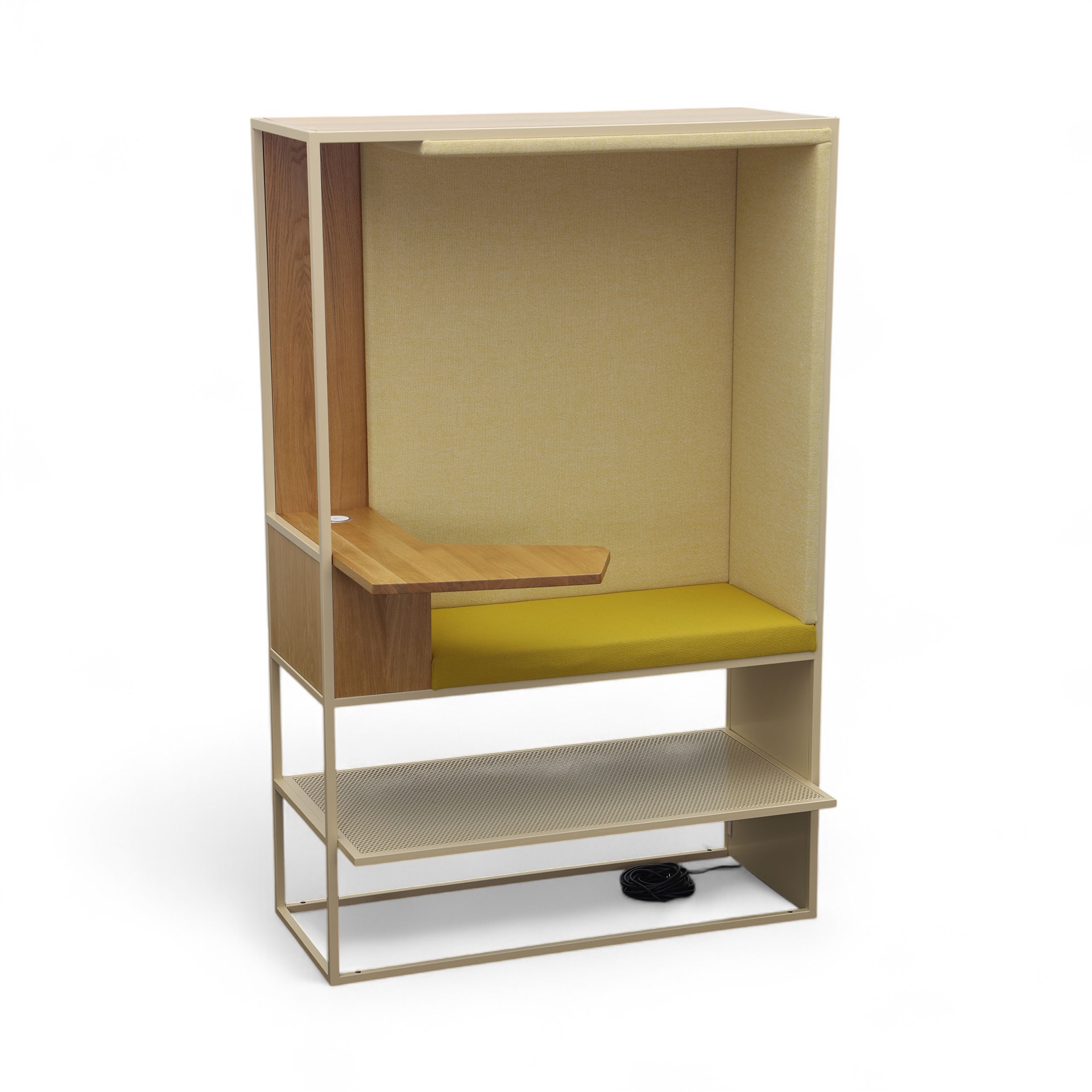 2-Sitzer Work Box – Hans Rickenbacher AG, 135.0 x 100.0 cm, Gelb/Gelb, Gut, Eleganz & Komfort - Ideal für entspannte Stunden