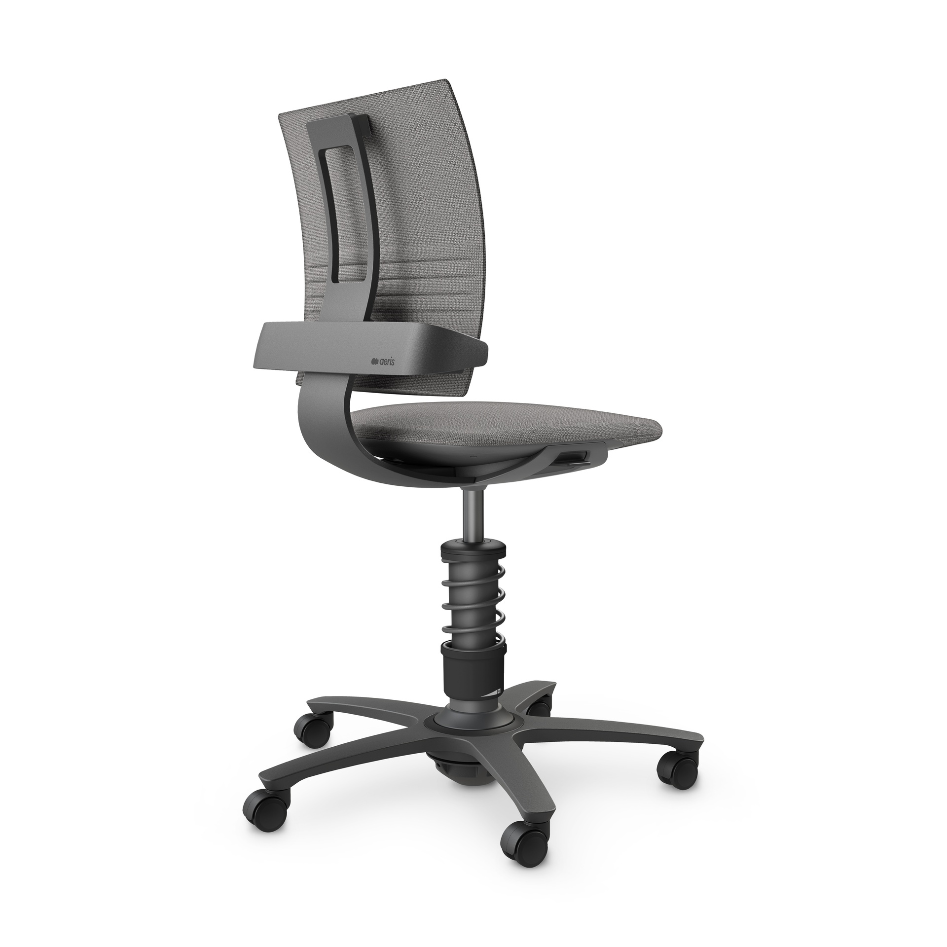 Image of Bürostuhl Aeris 3Dee ohne Armlehnen, Hellgrau/Schwarz, Neu, Ergonomischer Stuhl - ideal für flexibles Arbeiten