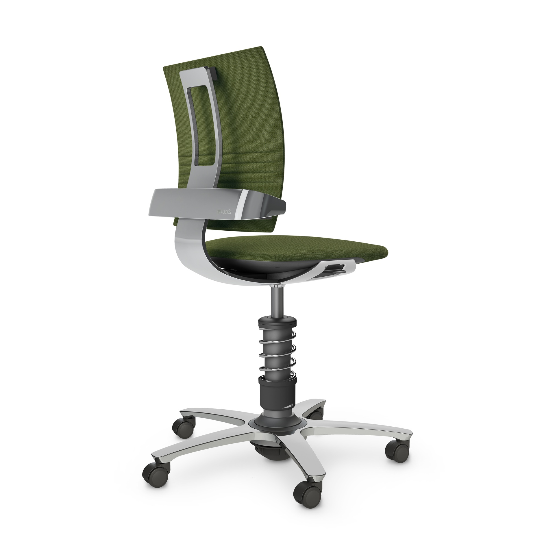 Image of Bürostuhl Aeris 3Dee ohne Armlehnen, Grün/Hochglanz Poliert, Neu, Ergonomischer Stuhl - ideal für flexibles Arbeiten