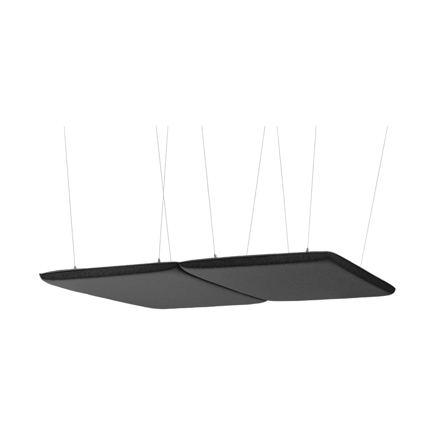 Acoustique au plafond Tradingzone Silentline - Lana - Horizontal (Anthracite)