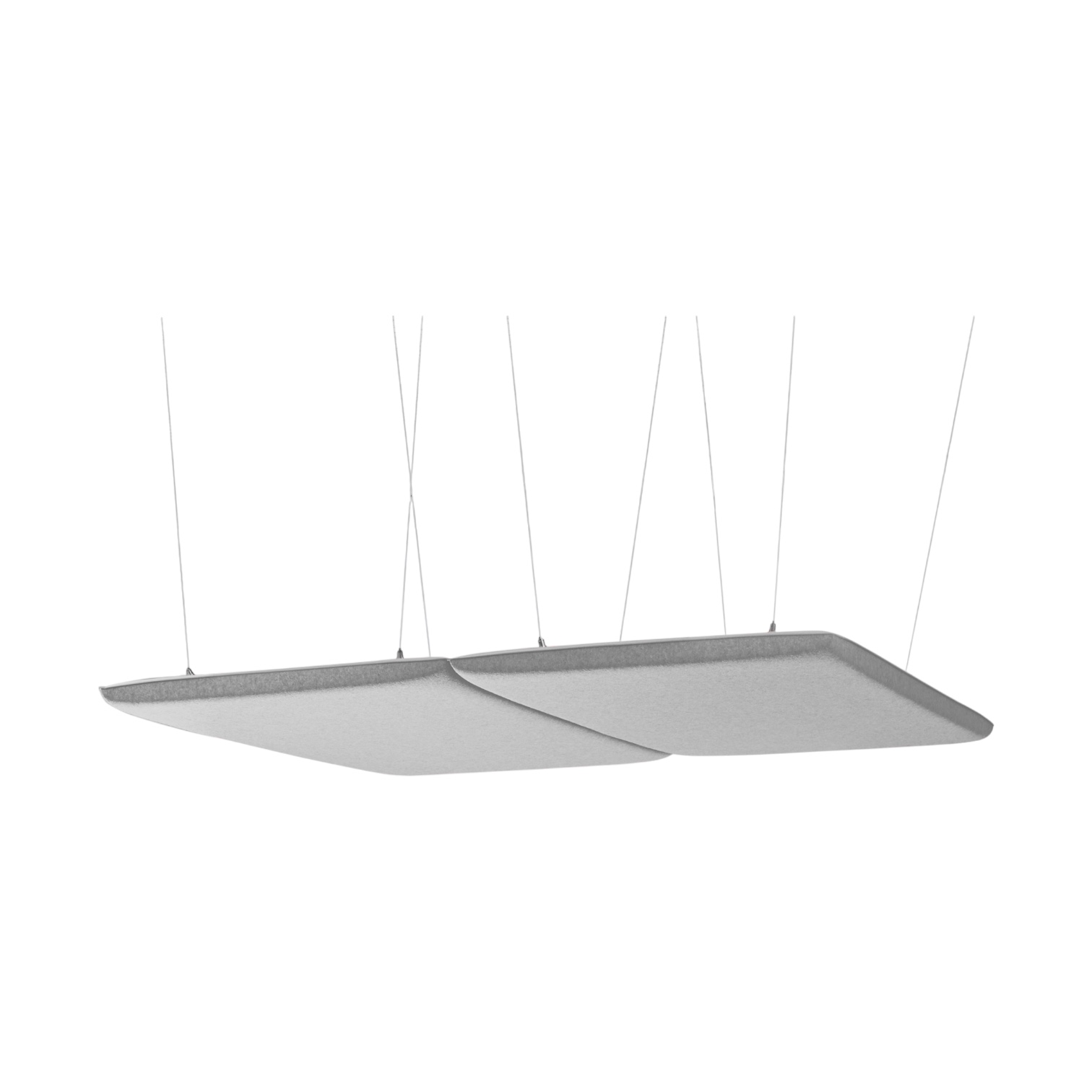 Acoustique au plafond Tradingzone Silentline - Lana - Horizontal, Gris clair, 120.4 x 60.400000000000006 cm, Nouveau