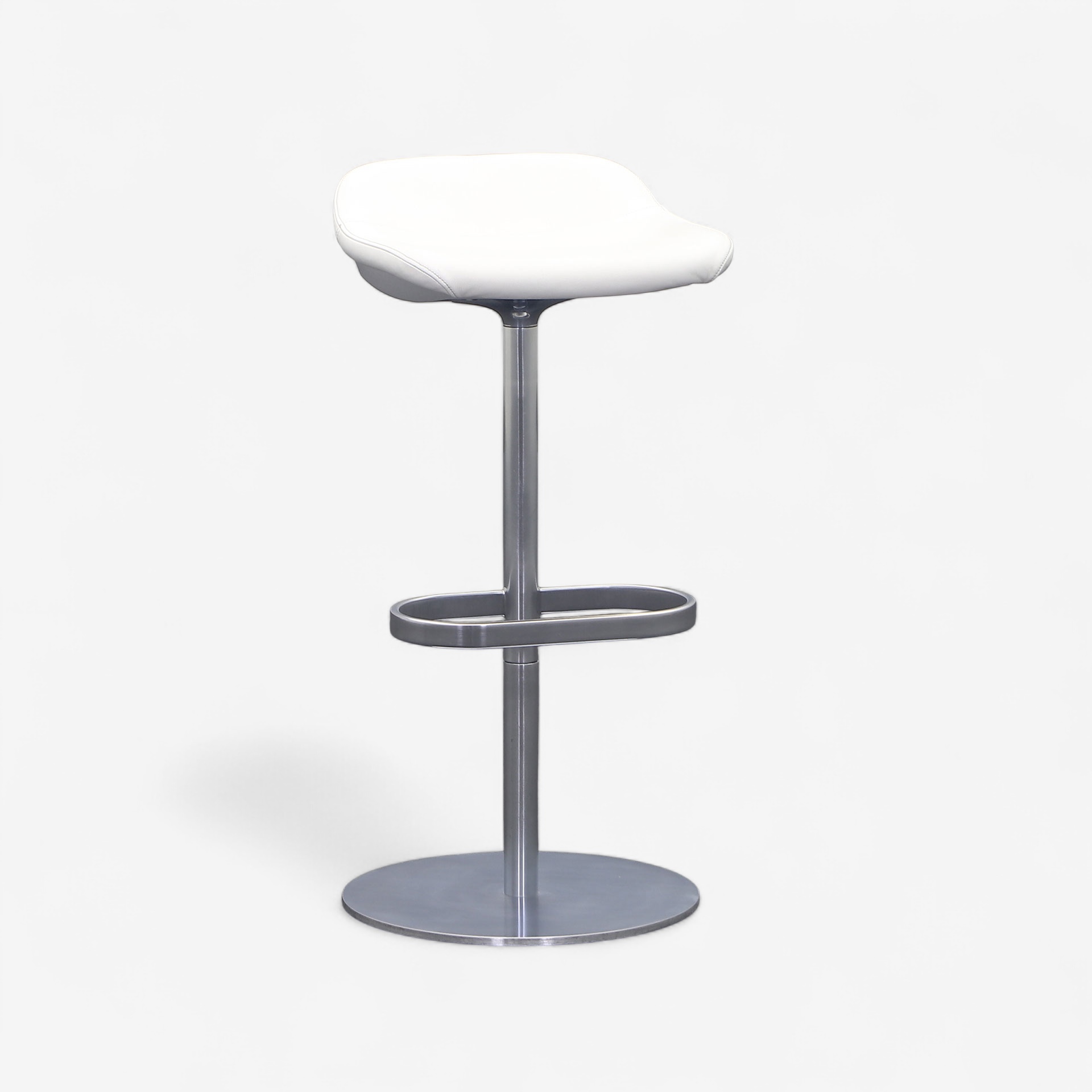 Image of Turtle Barstool Walter Knoll, Weiss/Silbergrau, Gut, Tresenhocker - Praktisch & Komfortabel