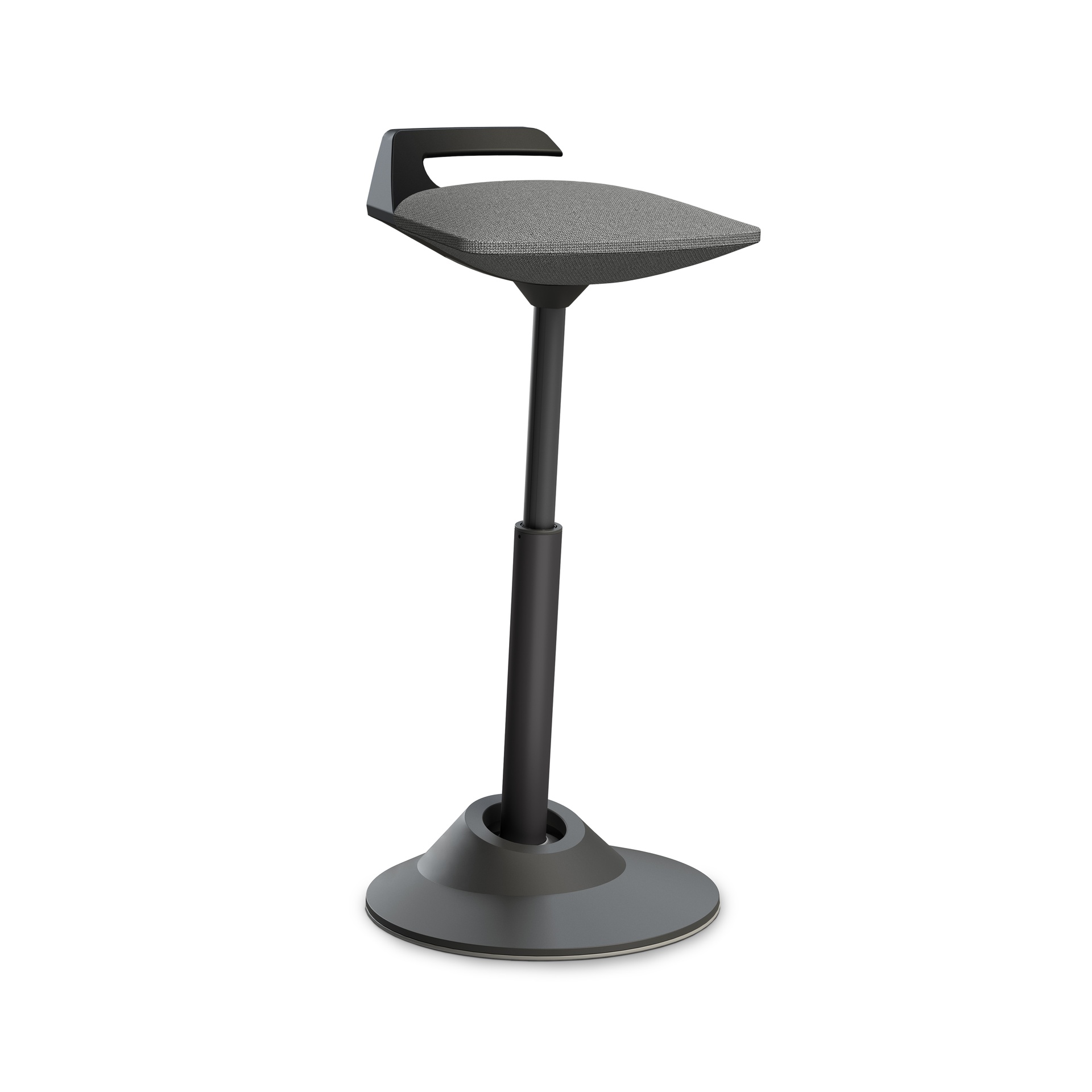 Image of Stehhocker Aeris Muvman Hellgrau/Schwarz, Gummi, Dynamisches Sitzen - optimal für gesundes Sitzen