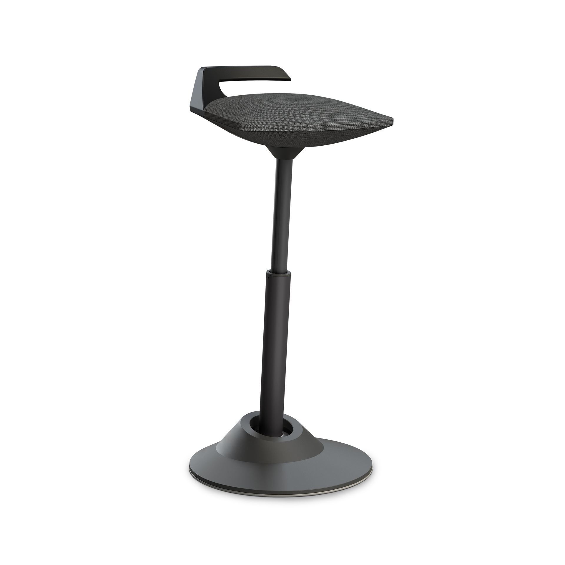 Image of Stehhocker Aeris Muvman Grau/Schwarz, Gummi, Dynamisches Sitzen - optimal für gesundes Sitzen