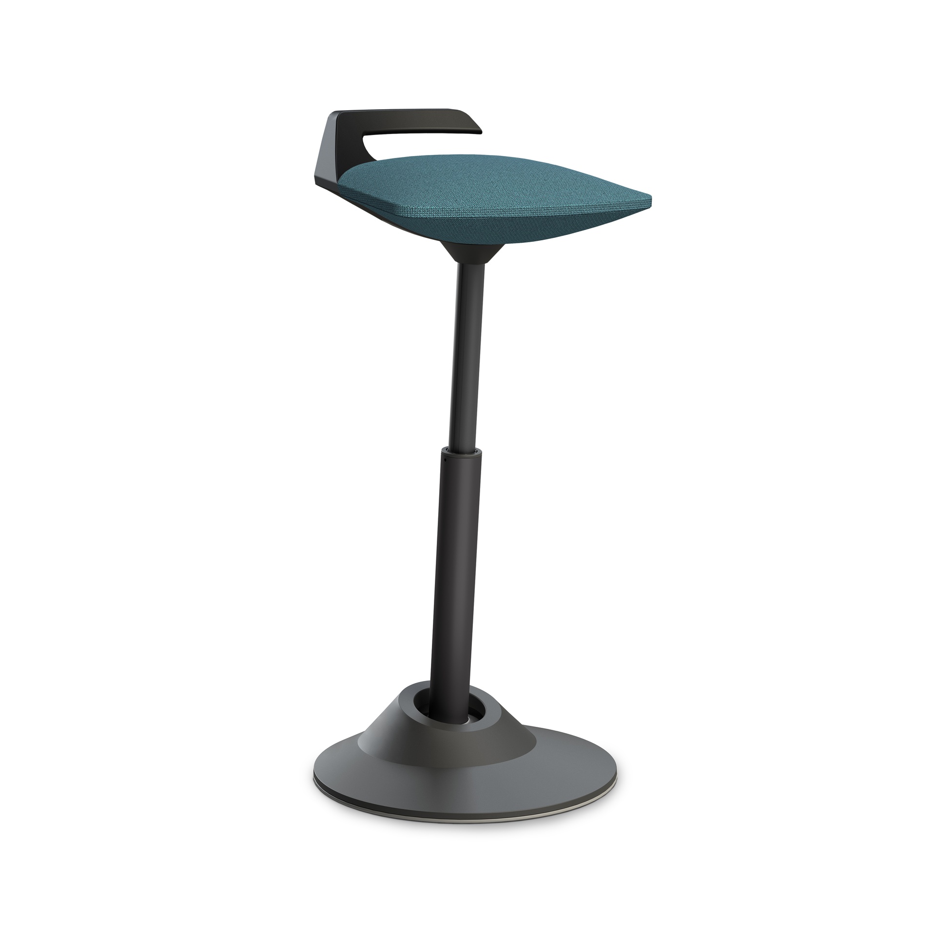 Image of Stehhocker Aeris Muvman Blau/Schwarz, Gummi, Dynamisches Sitzen - optimal für gesundes Sitzen