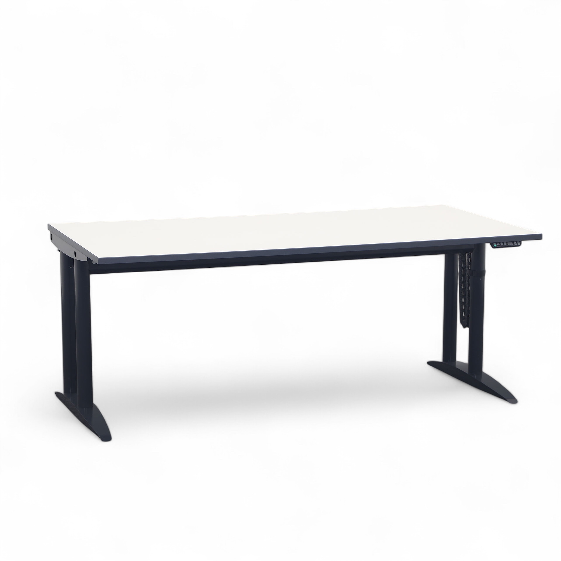 Table haute réglable en hauteur électriquement (Gris clair, Normalement utilisé)