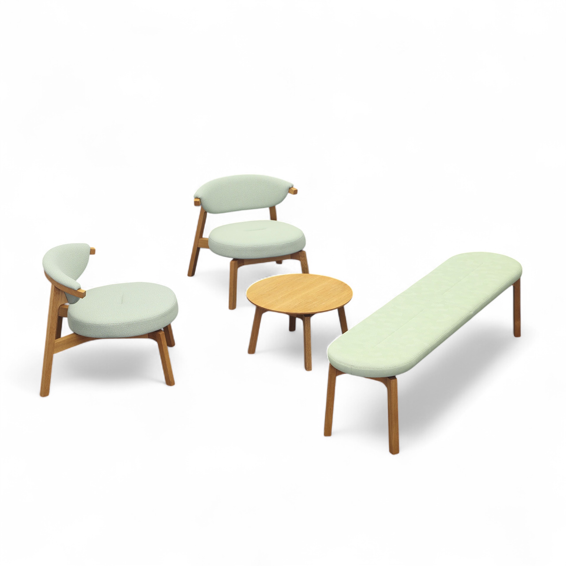 Weda Lounge von Zoom by Mobimex Grün/Eiche, Gut