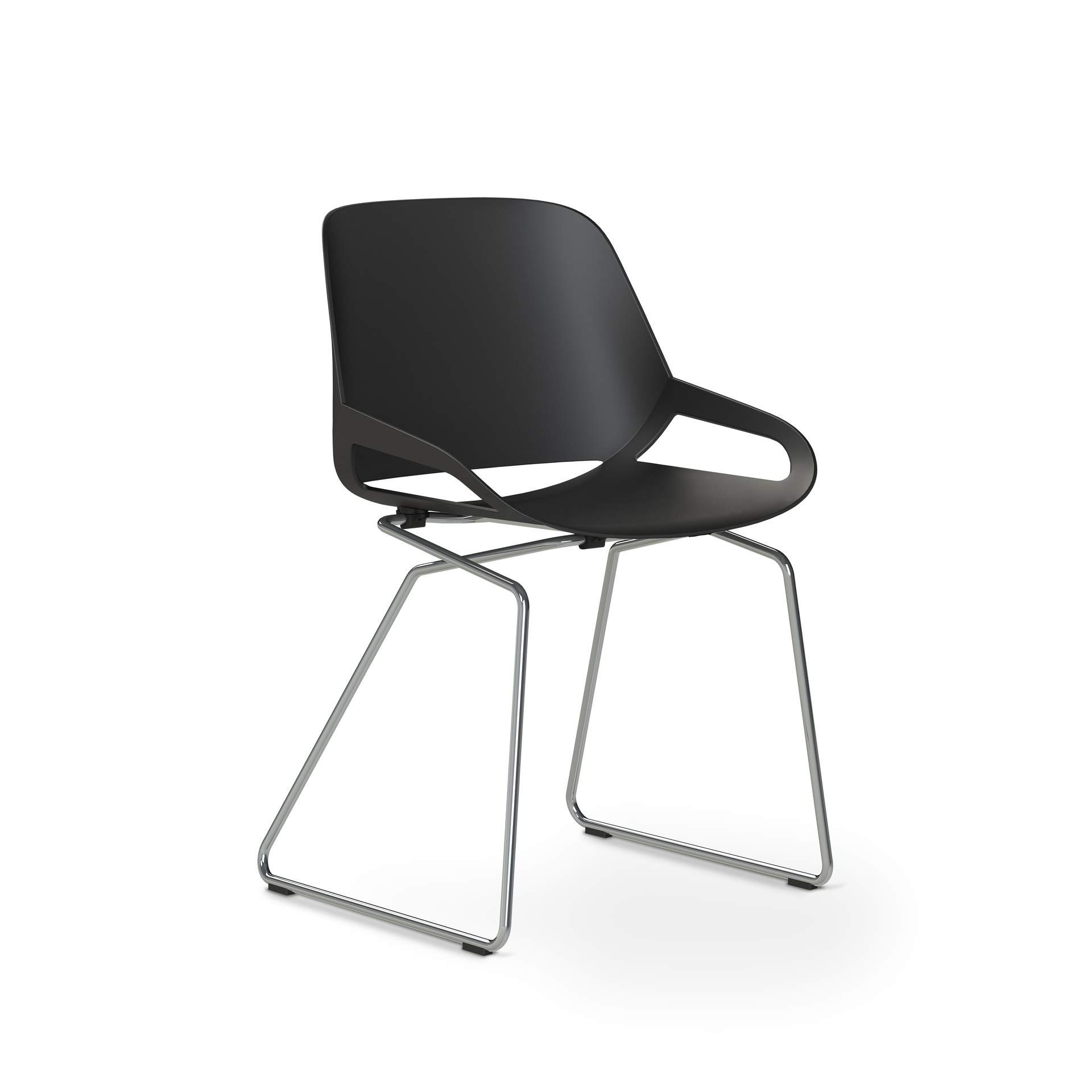 Aeris Numo conference chair (Black - chrome)