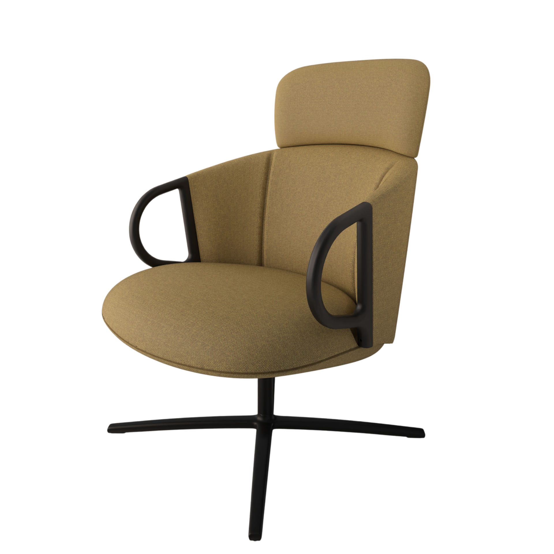 Image of Lounge Sessel Gaber Cucaracha mit hoher Rückenlehne, Gelb, Neu