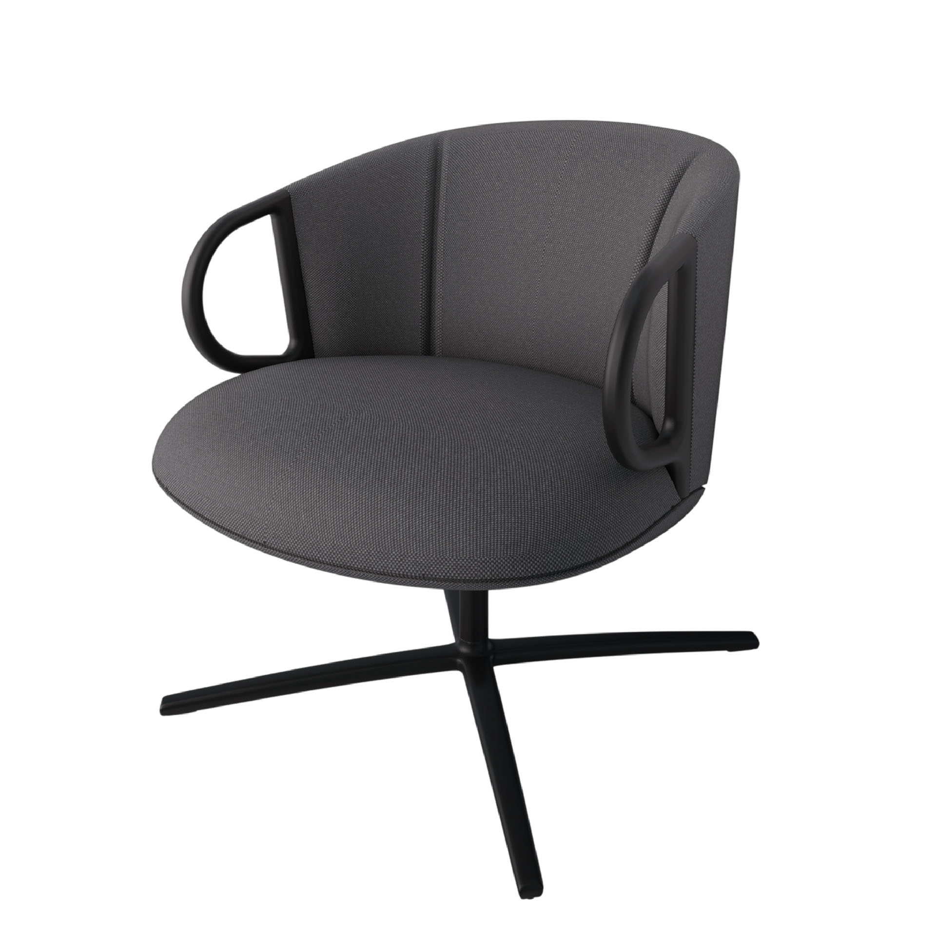 Image of Lounge Sessel Gaber Cucaracha mit niedriger Rückenlehne, Anthrazit, Neu