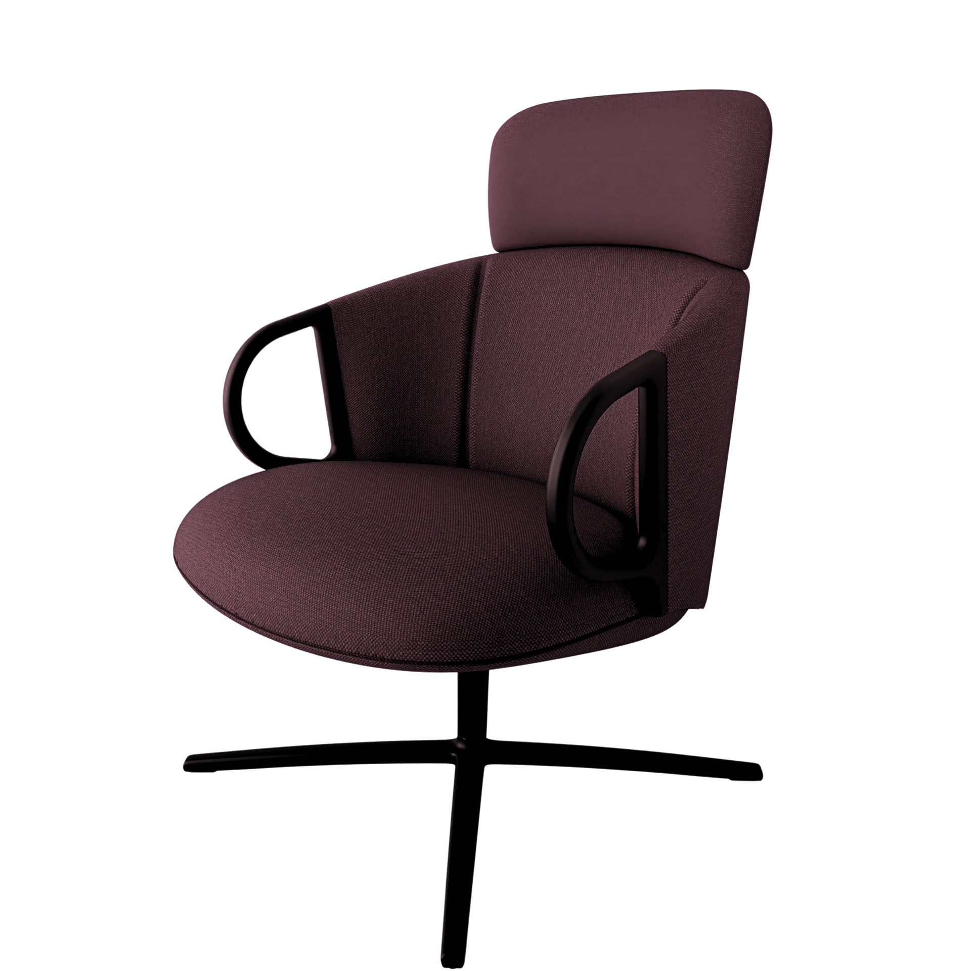 Image of Lounge Sessel Gaber Cucaracha mit hoher Rückenlehne, Bordeaux, Neu