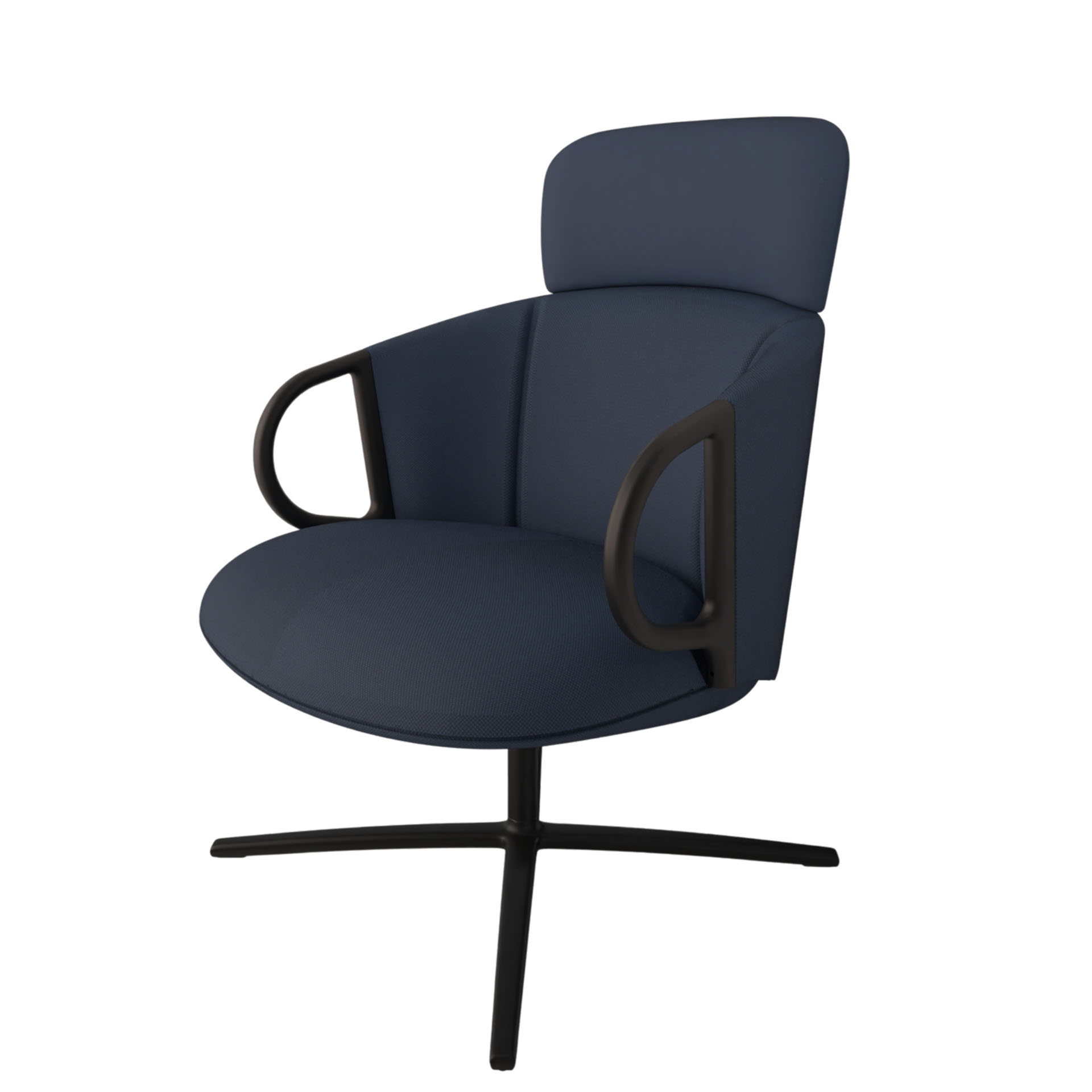 Image of Lounge Sessel Gaber Cucaracha mit hoher Rückenlehne, Blau, Neu
