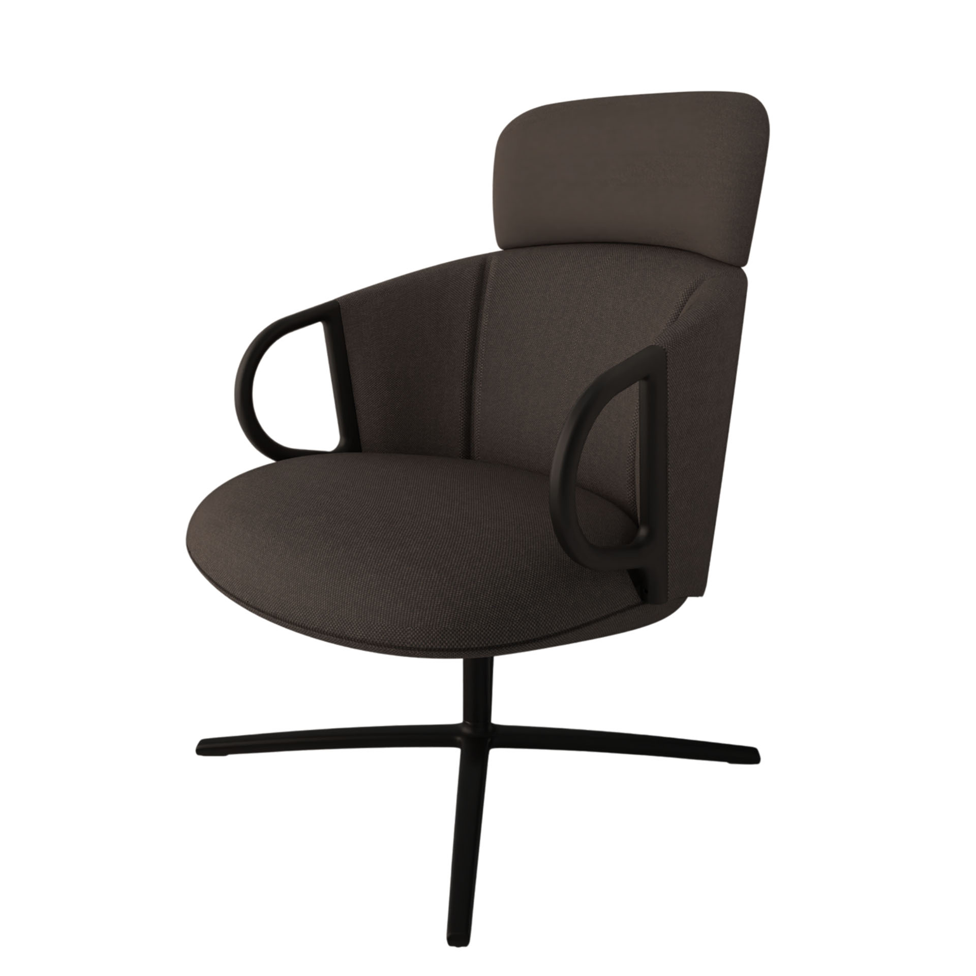 Image of Lounge Sessel Gaber Cucaracha mit hoher Rückenlehne, Braun, Neu