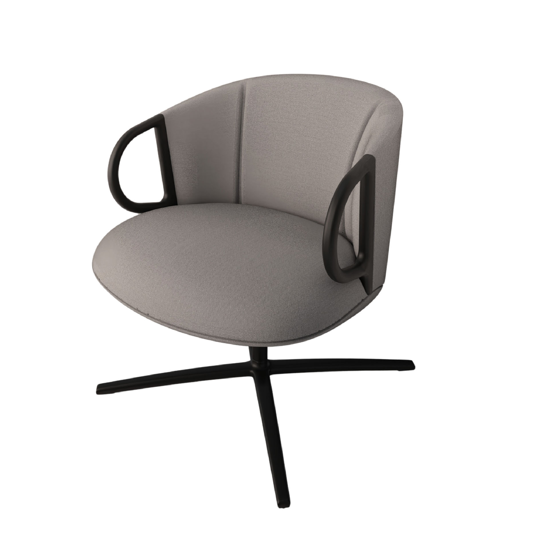 Image of Lounge Sessel Gaber Cucaracha mit niedriger Rückenlehne, Grau, Neu
