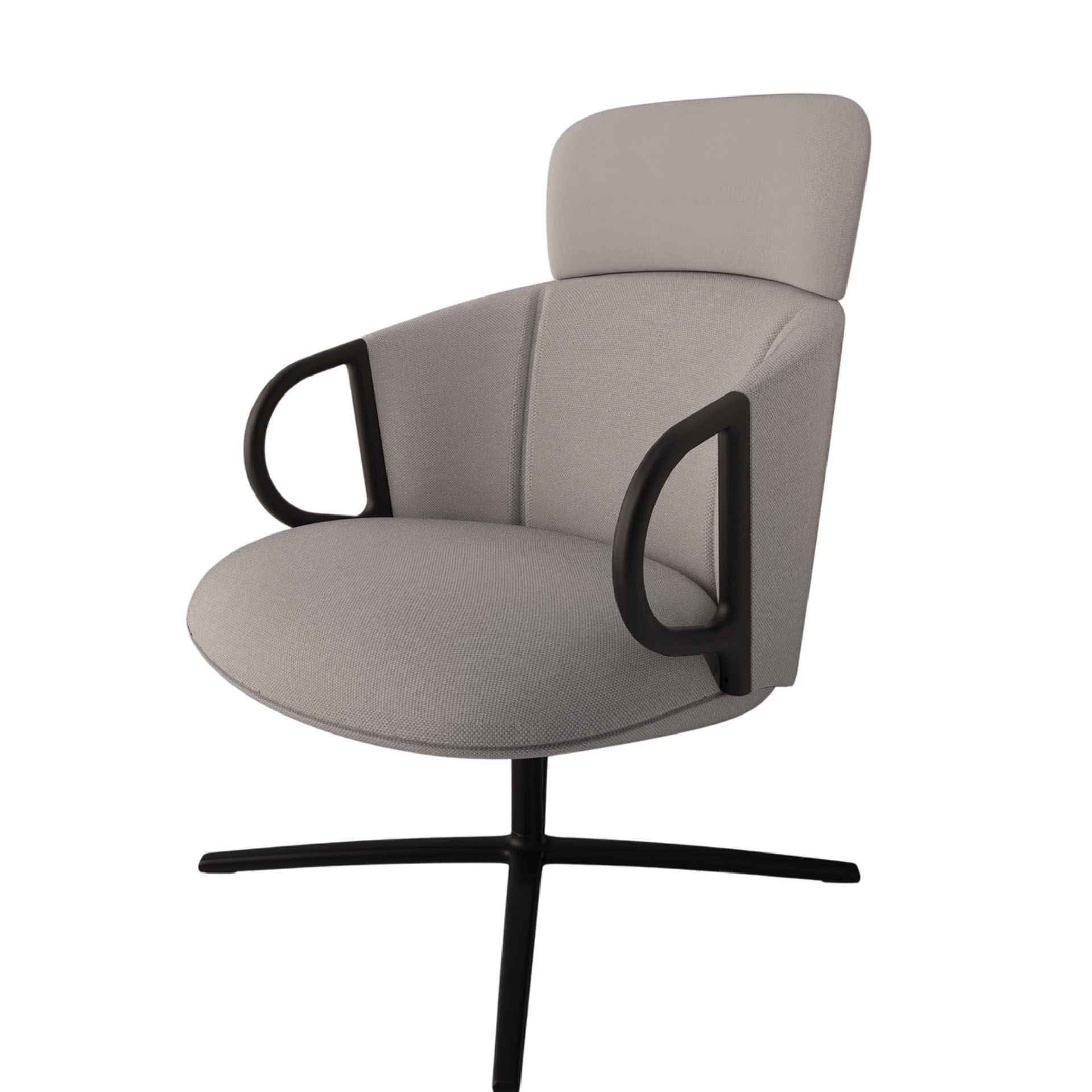 Image of Lounge Sessel Gaber Cucaracha mit hoher Rückenlehne, Grau, Neu