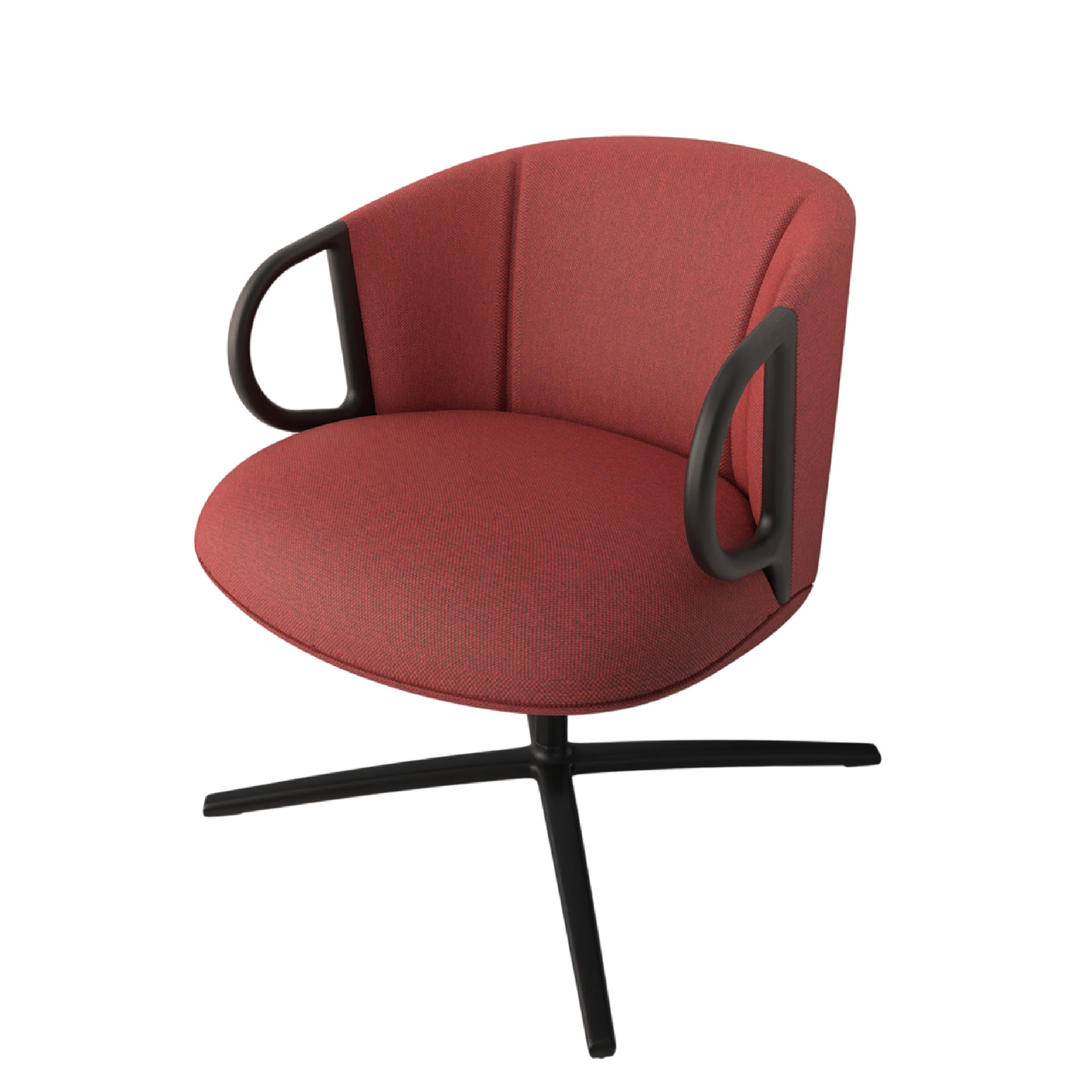 Image of Lounge Sessel Gaber Cucaracha mit niedriger Rückenlehne, Rot, Neu
