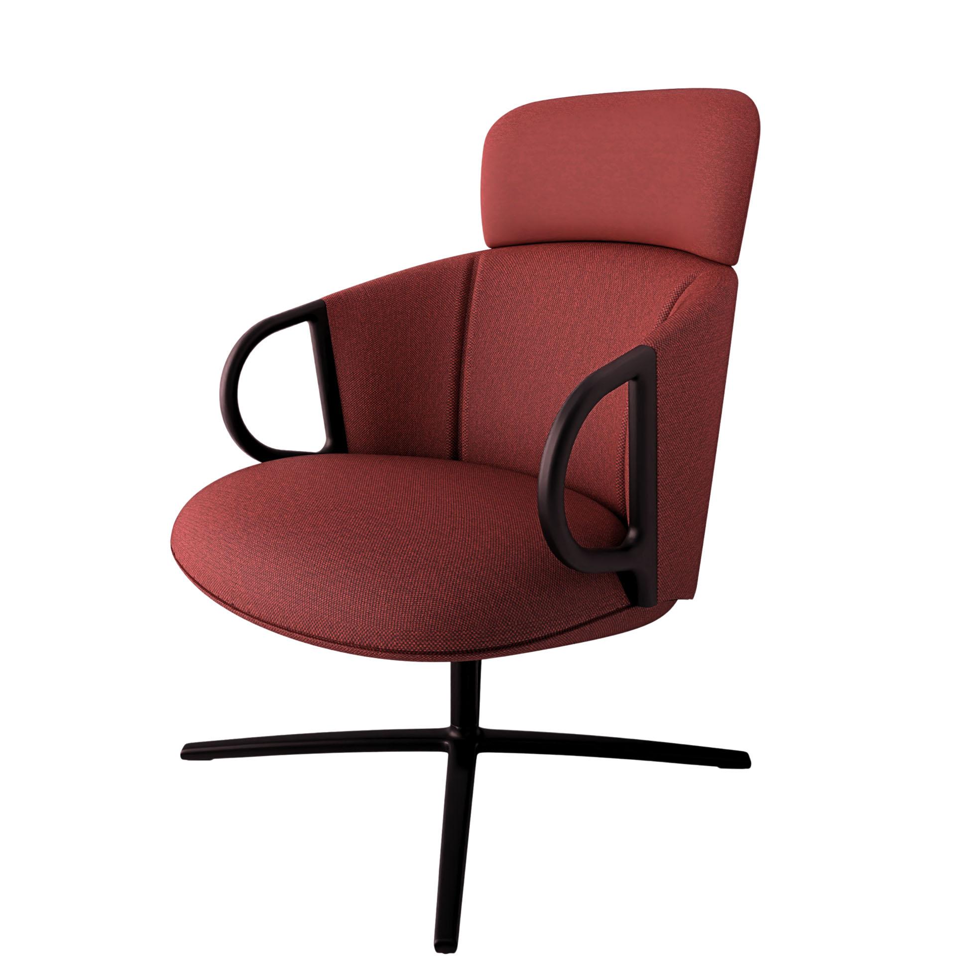 Image of Lounge Sessel Gaber Cucaracha mit hoher Rückenlehne, Rotbraun, Neu