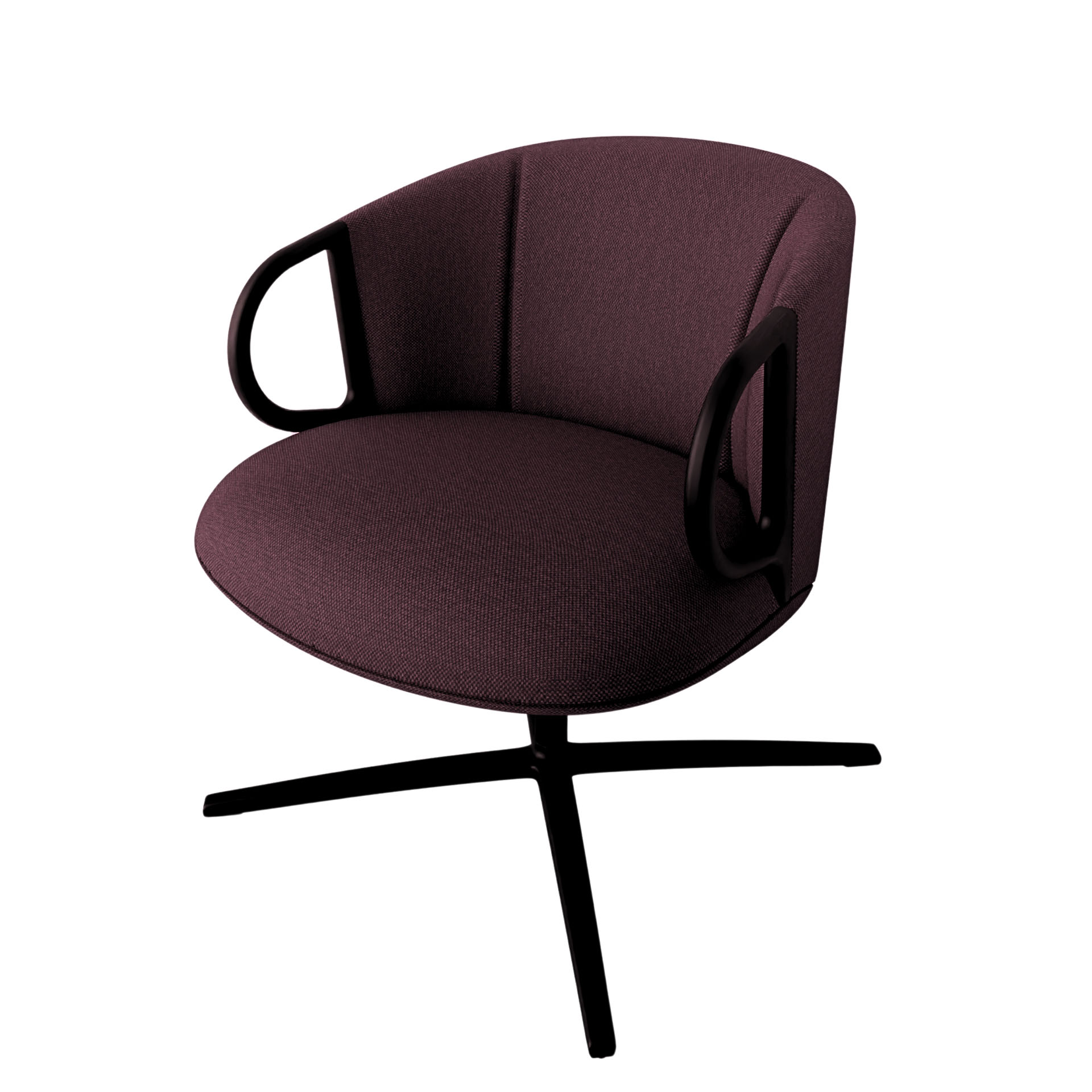 Image of Lounge Sessel Gaber Cucaracha mit niedriger Rückenlehne, Bordeaux, Neu