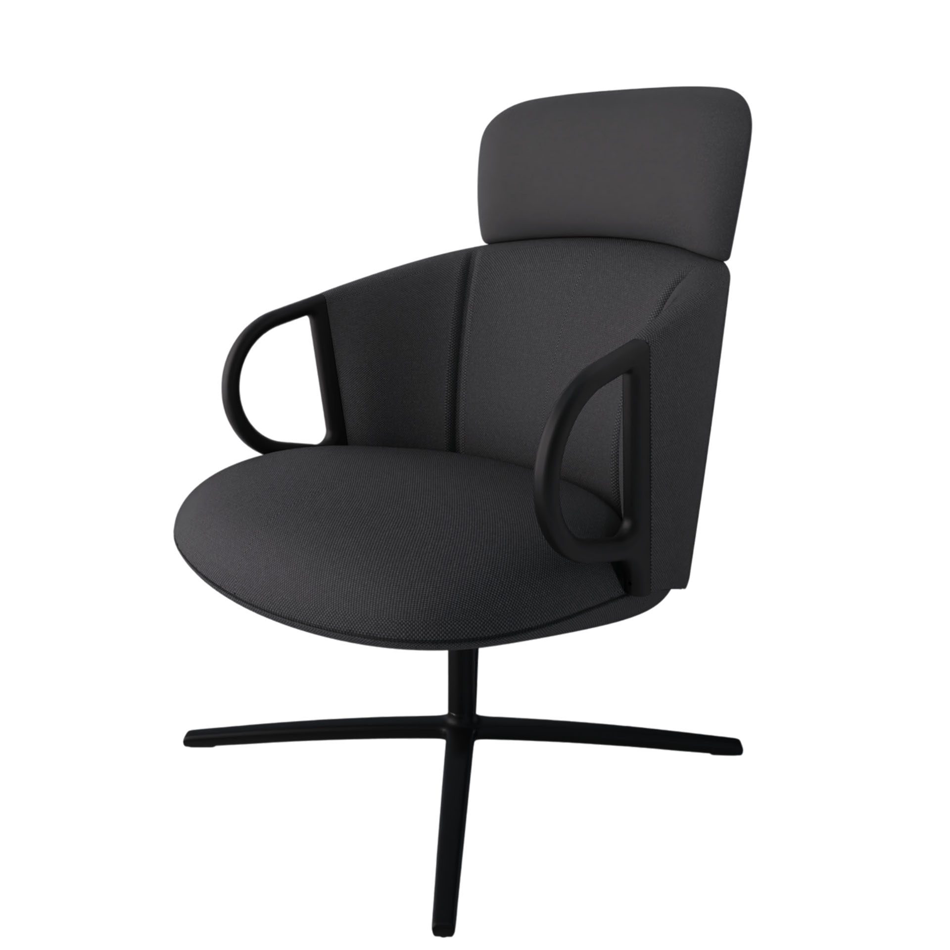 Image of Lounge Sessel Gaber Cucaracha mit hoher Rückenlehne, Anthrazit, Neu