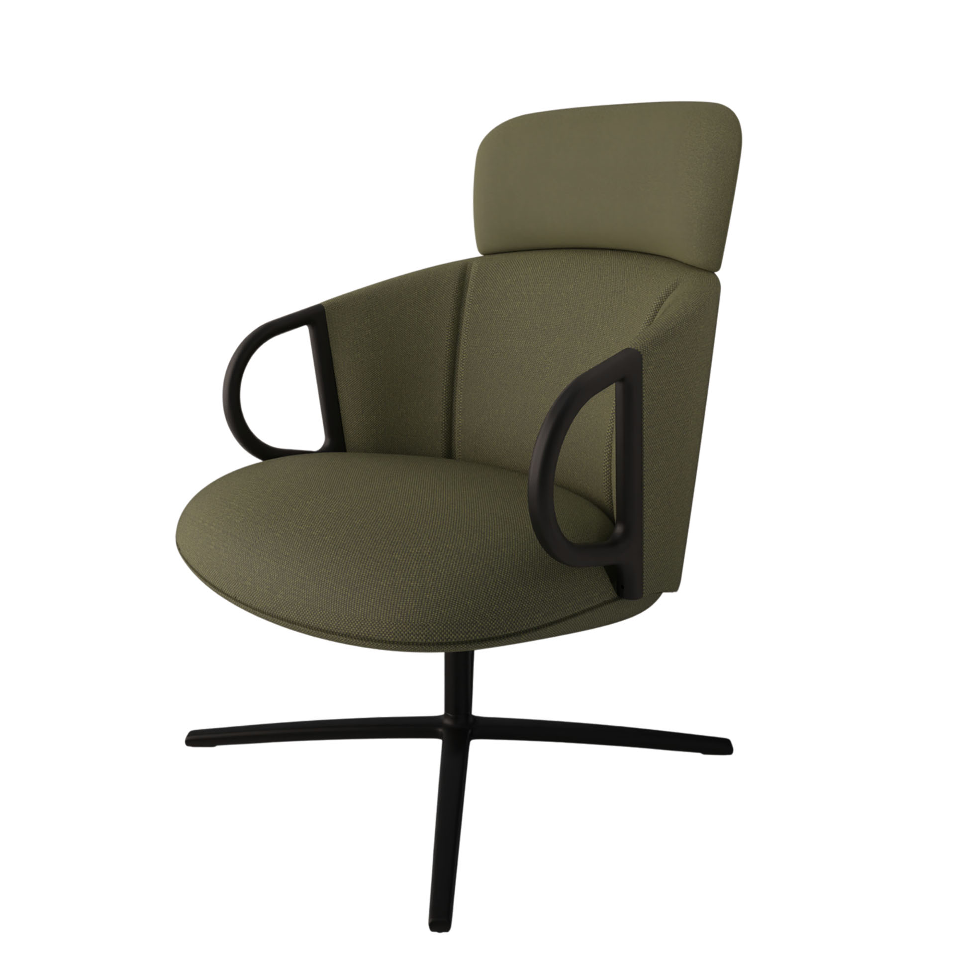 Image of Lounge Sessel Gaber Cucaracha mit hoher Rückenlehne, Grün, Neu