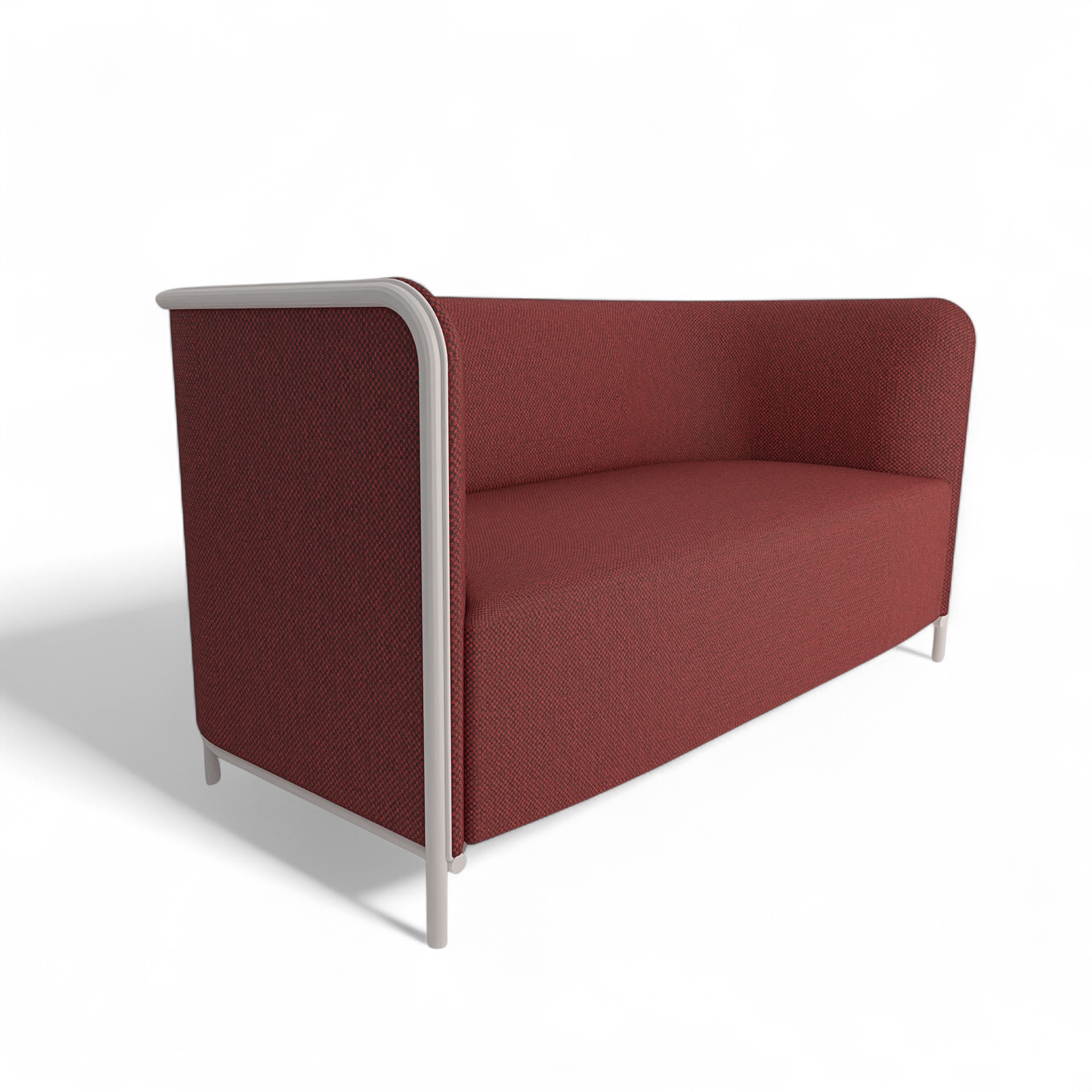 Image of 2-Sitzer Lounge Sofa Gaber Place 150.0 x 78.0 x 78.0 cm, Rotbraun/Weiss, Neu