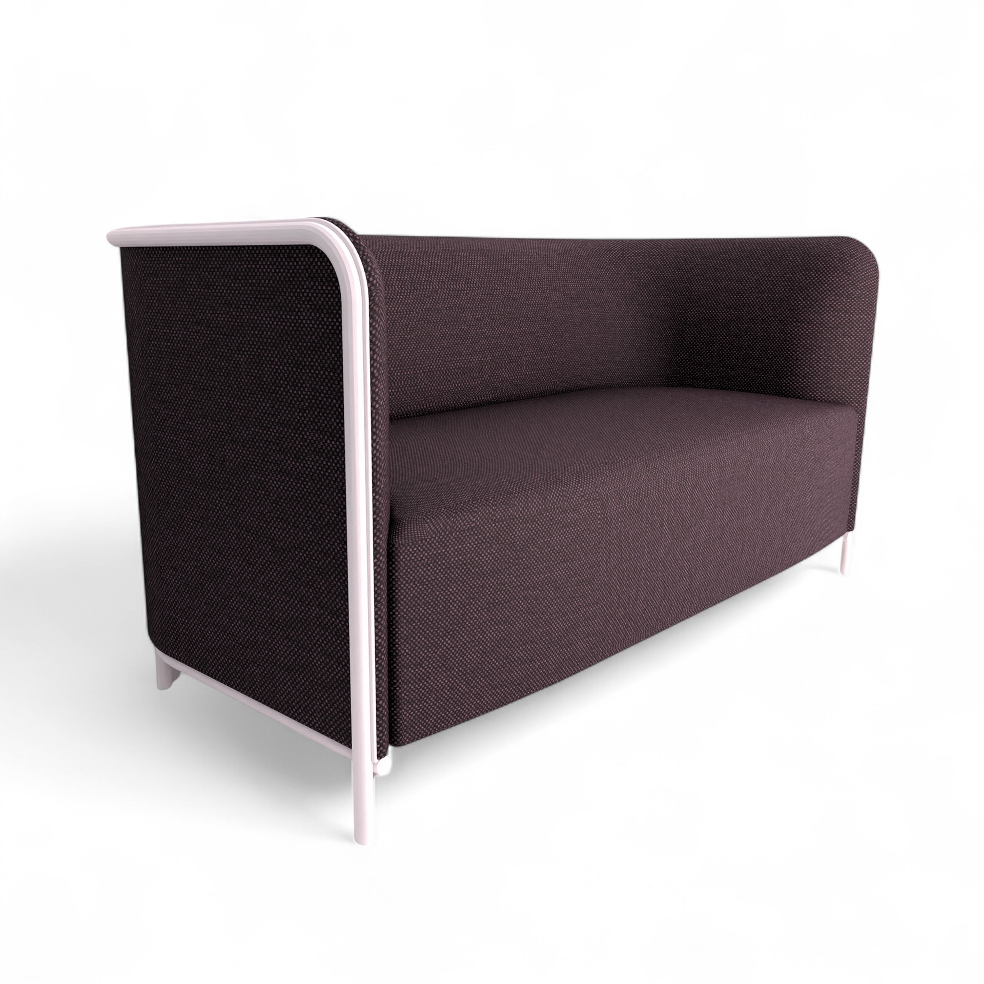 Image of 2-Sitzer Lounge Sofa Gaber Place 150.0 x 78.0 x 78.0 cm, Bordeaux/Weiss, Neu
