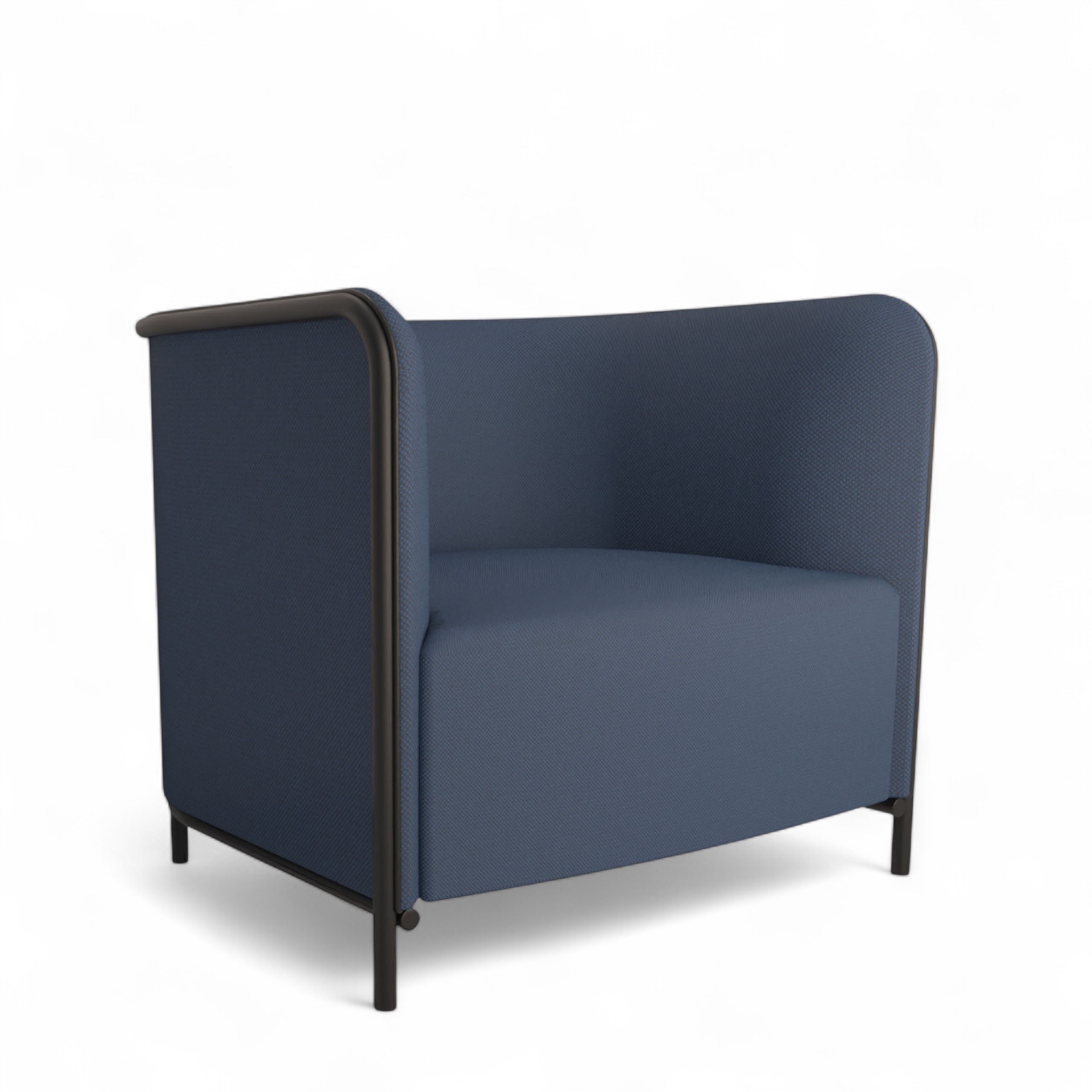 Image of Sessel Lounge Sofa Gaber Place 86.0 x 78.0 x 78.0 cm, Blau/Schwarz, Neu