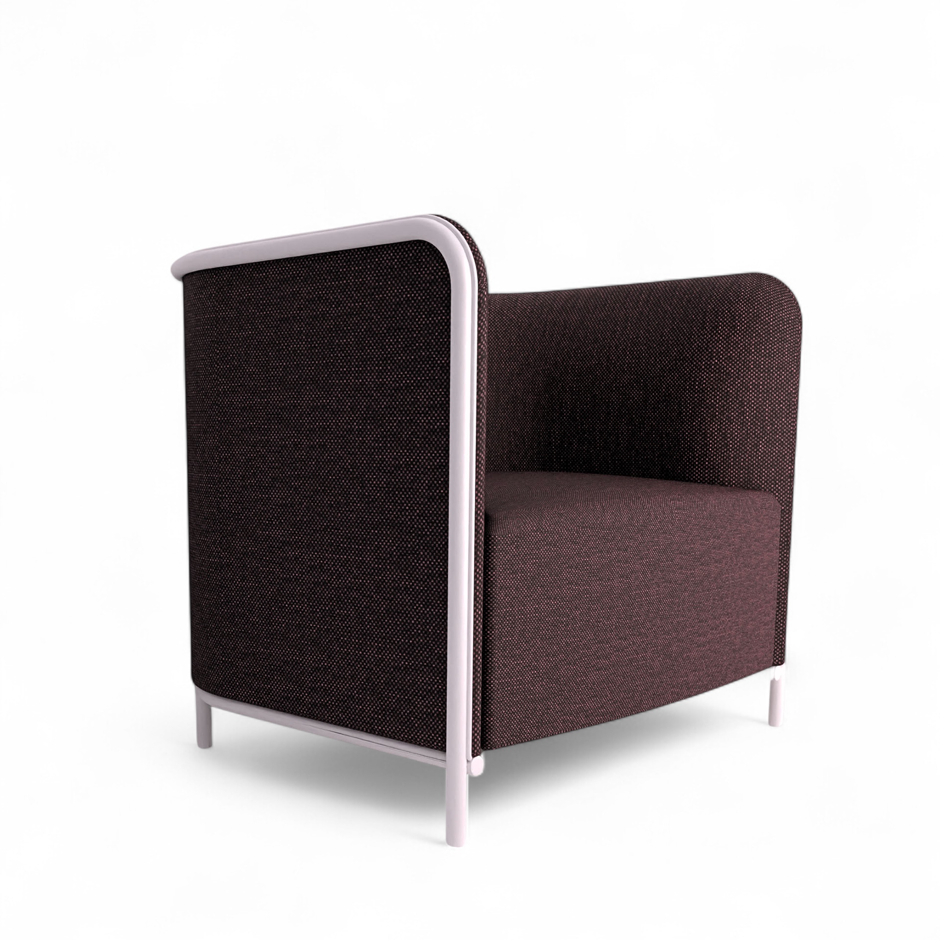 Image of Sessel Lounge Sofa Gaber Place 86.0 x 78.0 x 78.0 cm, Bordeaux/Weiss, Neu