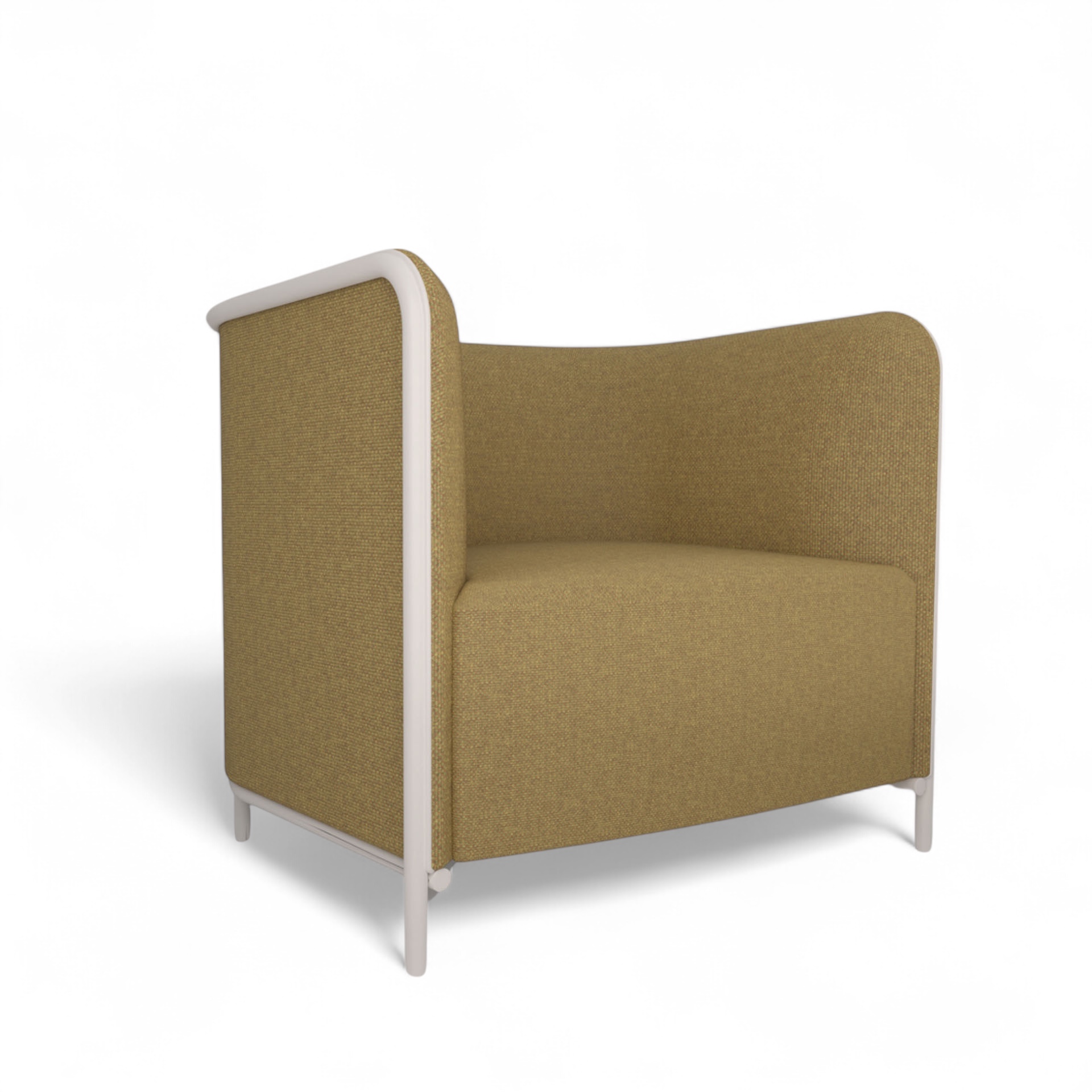 Image of Sessel Lounge Sofa Gaber Place 86.0 x 78.0 x 78.0 cm, Gelb/Weiss, Neu