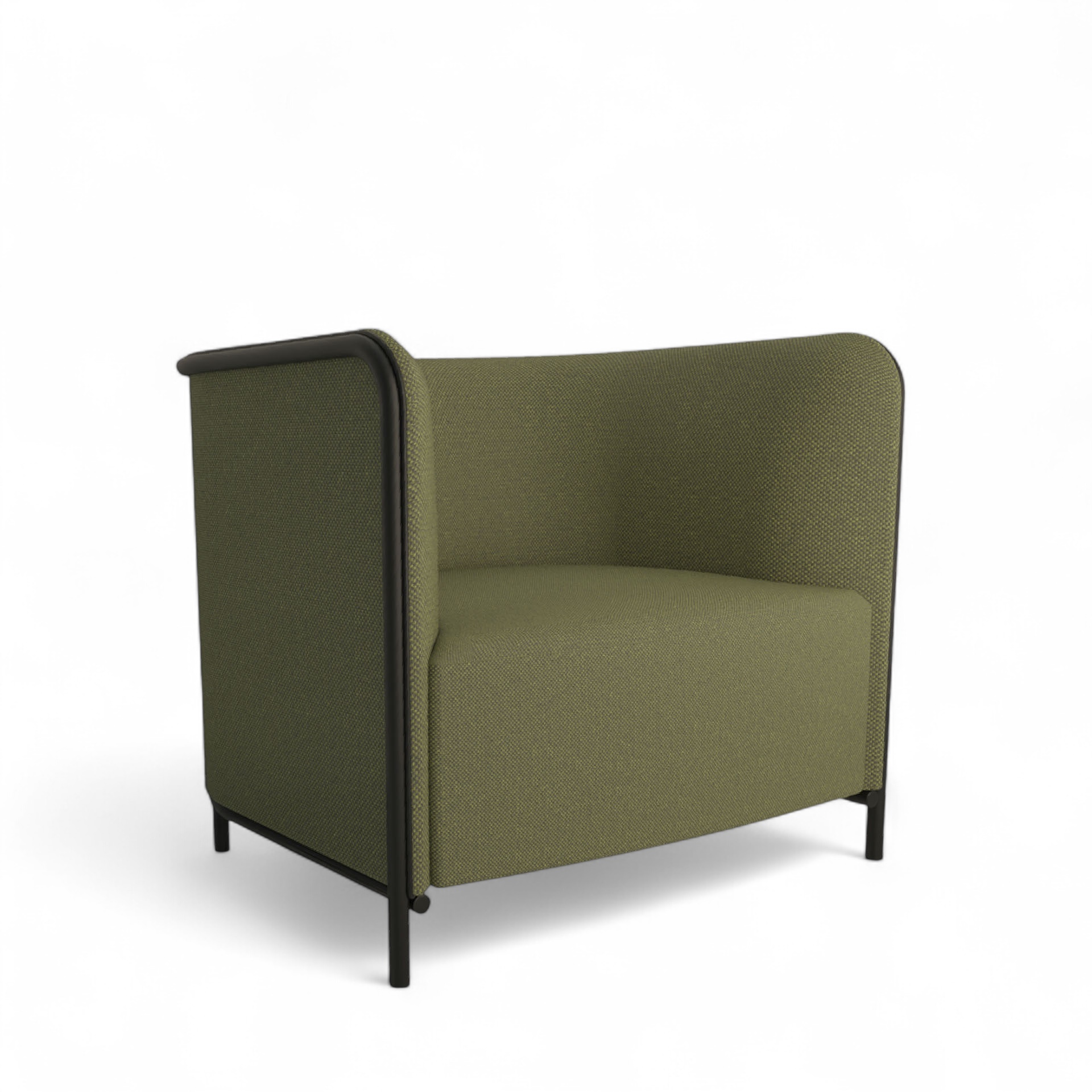Image of Sessel Lounge Sofa Gaber Place 86.0 x 78.0 x 78.0 cm, Grün/Schwarz, Neu
