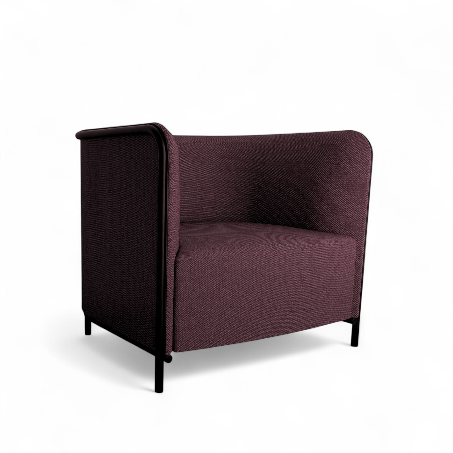 Image of Sessel Lounge Sofa Gaber Place 86.0 x 78.0 x 78.0 cm, Bordeaux/Schwarz, Neu