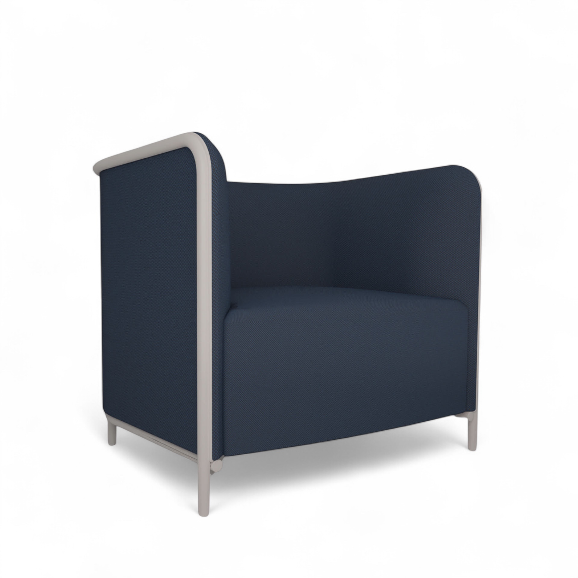 Image of Sessel Lounge Sofa Gaber Place 86.0 x 78.0 x 78.0 cm, Blau/Weiss, Neu