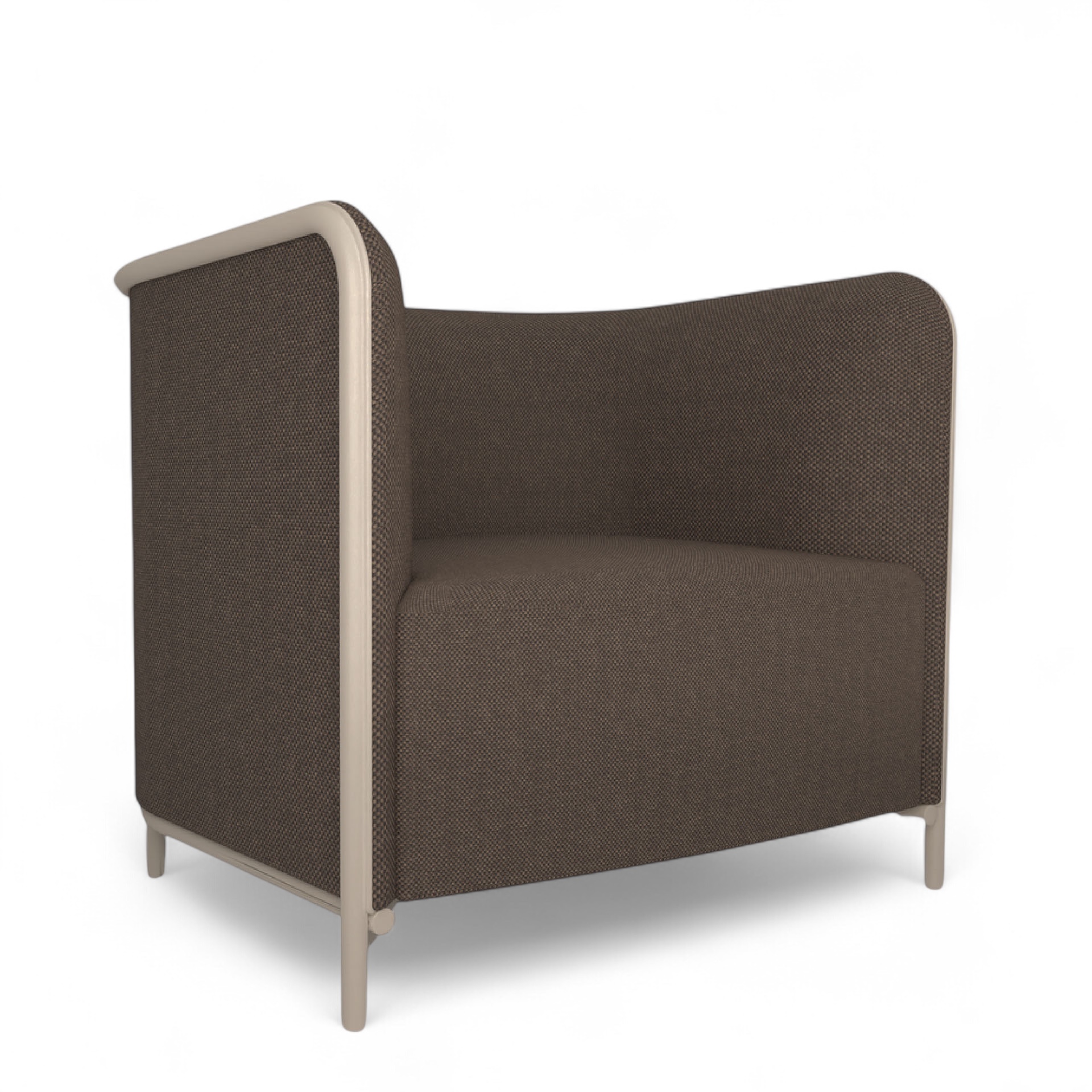 Image of Sessel Lounge Sofa Gaber Place 86.0 x 78.0 x 78.0 cm, Braun/Weiss, Neu