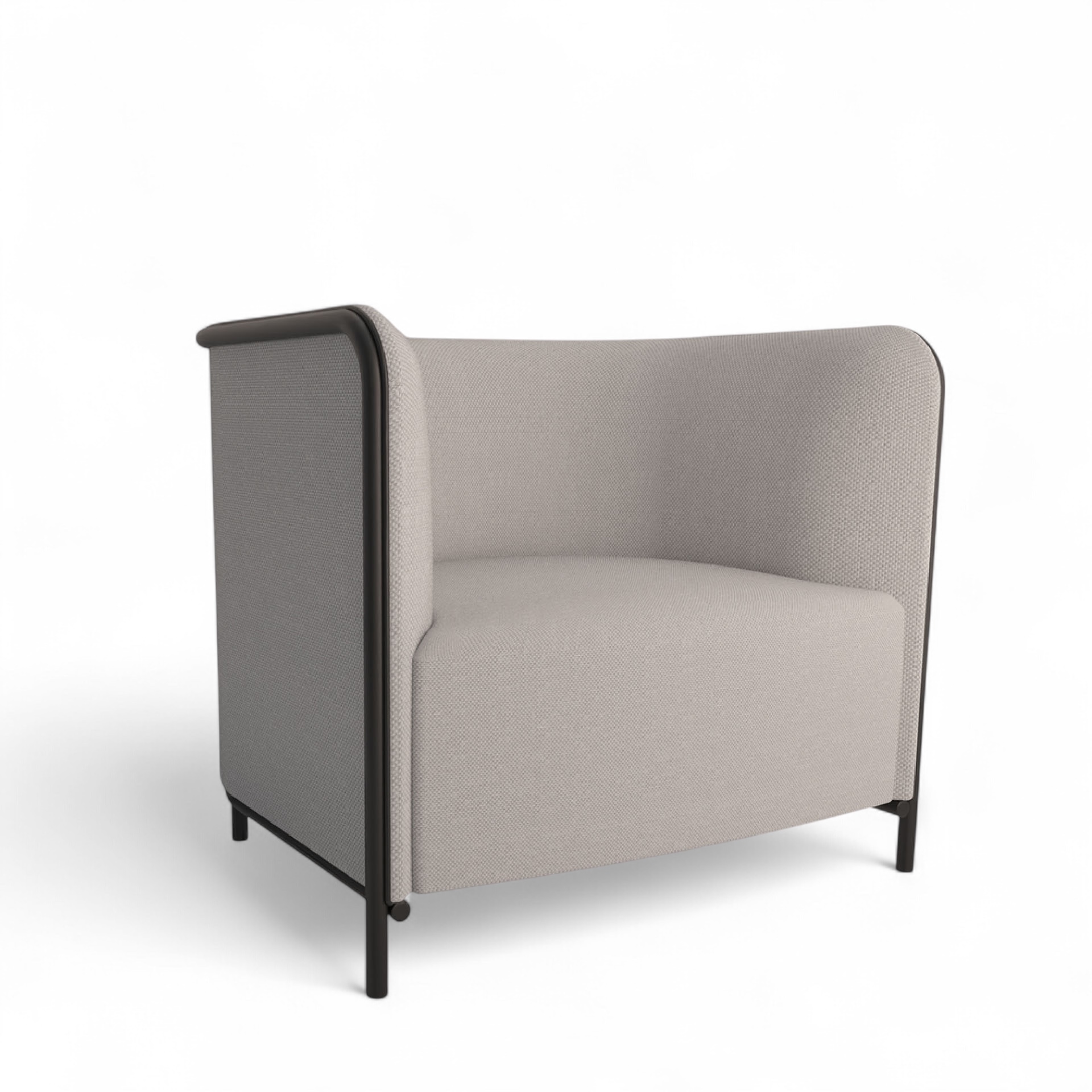 Image of Sessel Lounge Sofa Gaber Place 86.0 x 78.0 x 78.0 cm, Grau/Schwarz, Neu