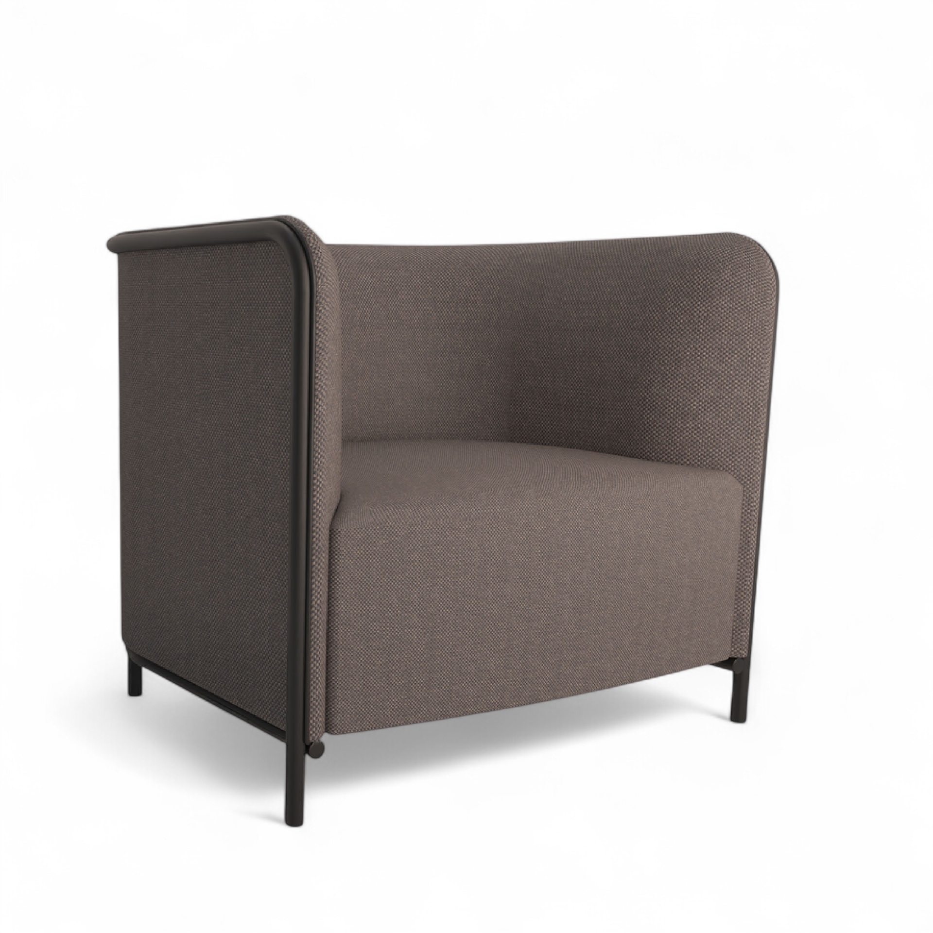 Image of Sessel Lounge Sofa Gaber Place 86.0 x 78.0 x 78.0 cm, Braun/Schwarz, Neu