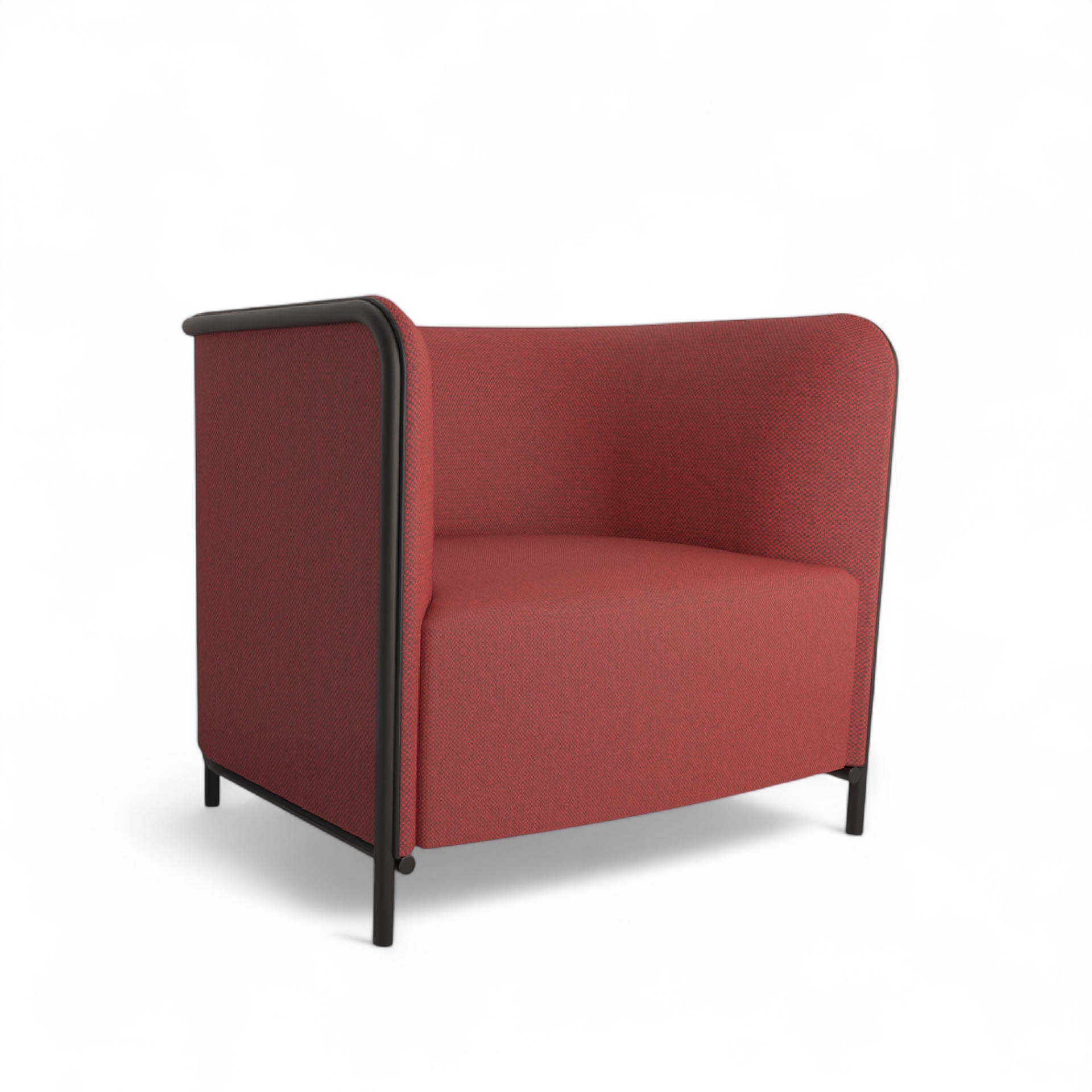 Image of Sessel Lounge Sofa Gaber Place 86.0 x 78.0 x 78.0 cm, Rot/Schwarz, Neu