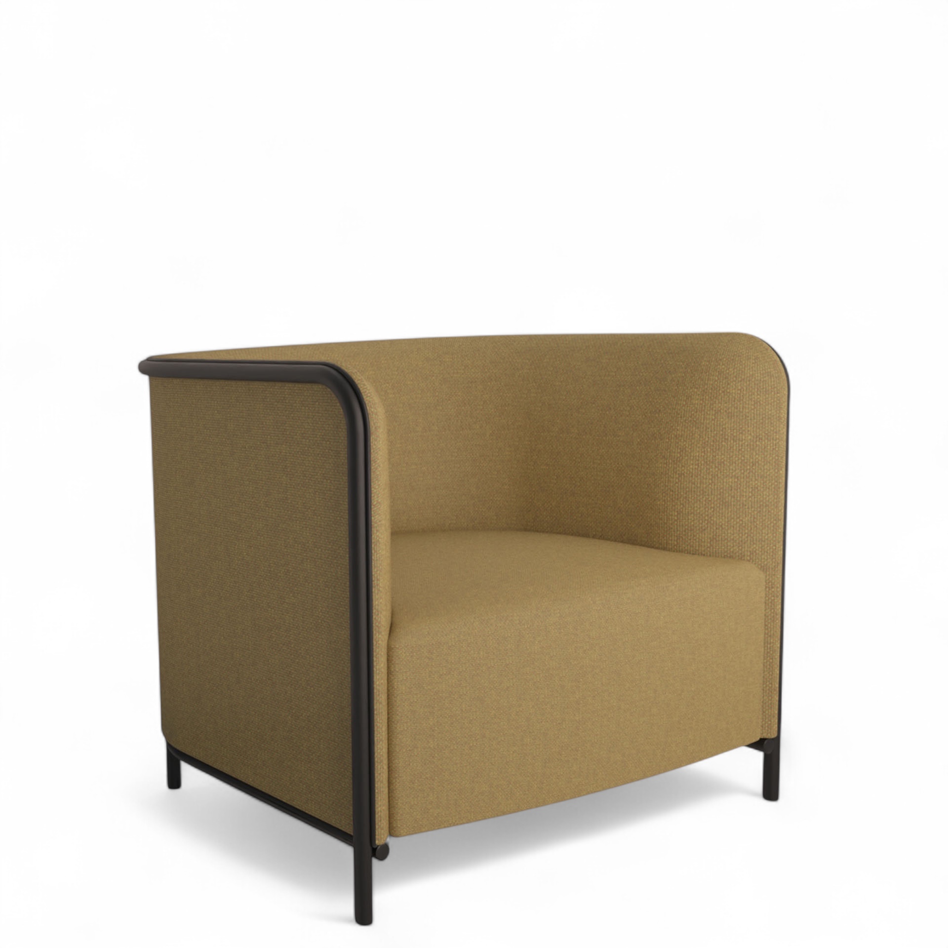 Image of Sessel Lounge Sofa Gaber Place 86.0 x 78.0 x 78.0 cm, Gelb/Schwarz, Neu