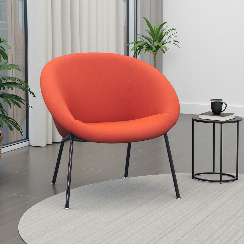 Lounge Sessel Walter Knoll 369-10 (Orange, Gut)