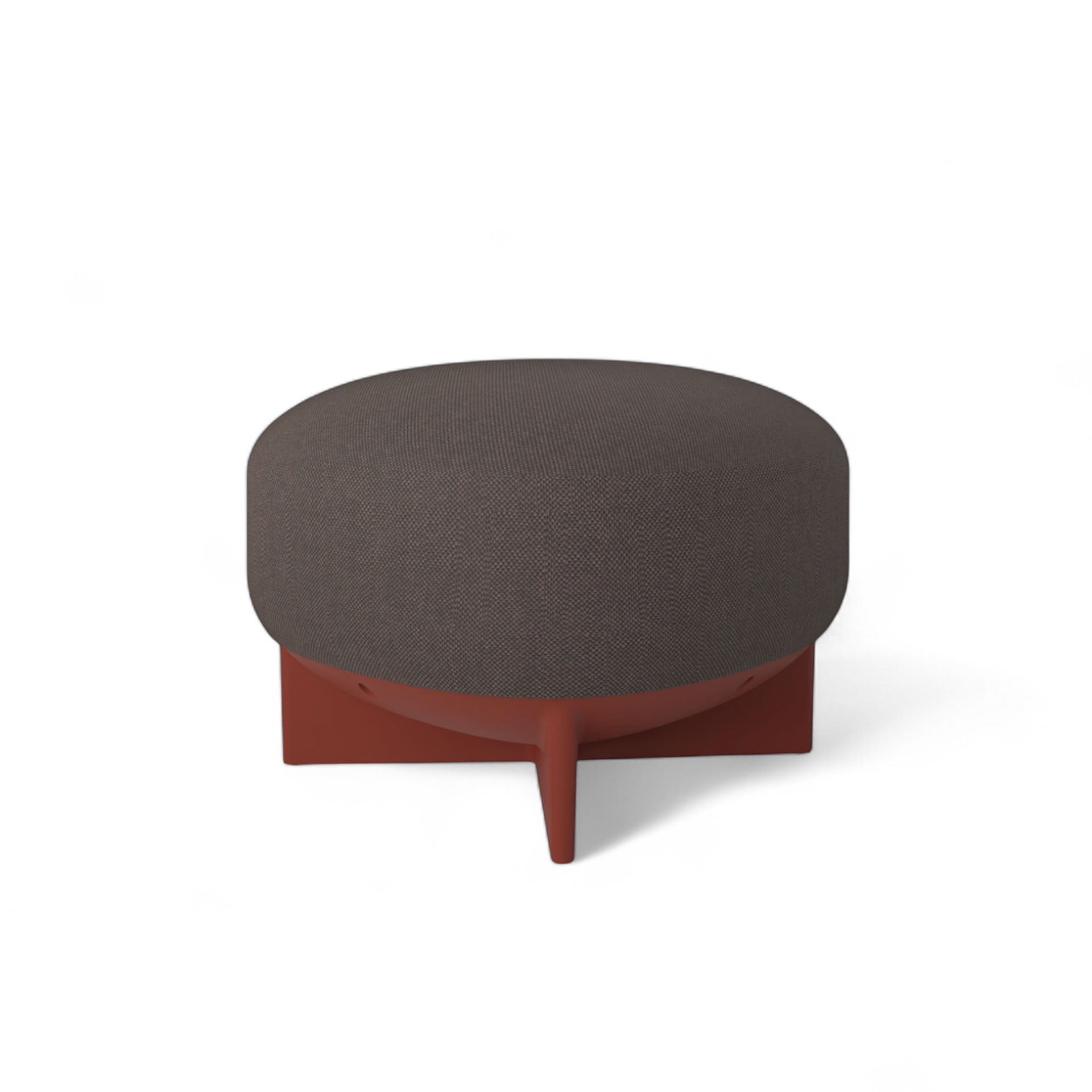 Image of Gaber To-Go Sitzhocker, Braun/Ziegelrot, Neu