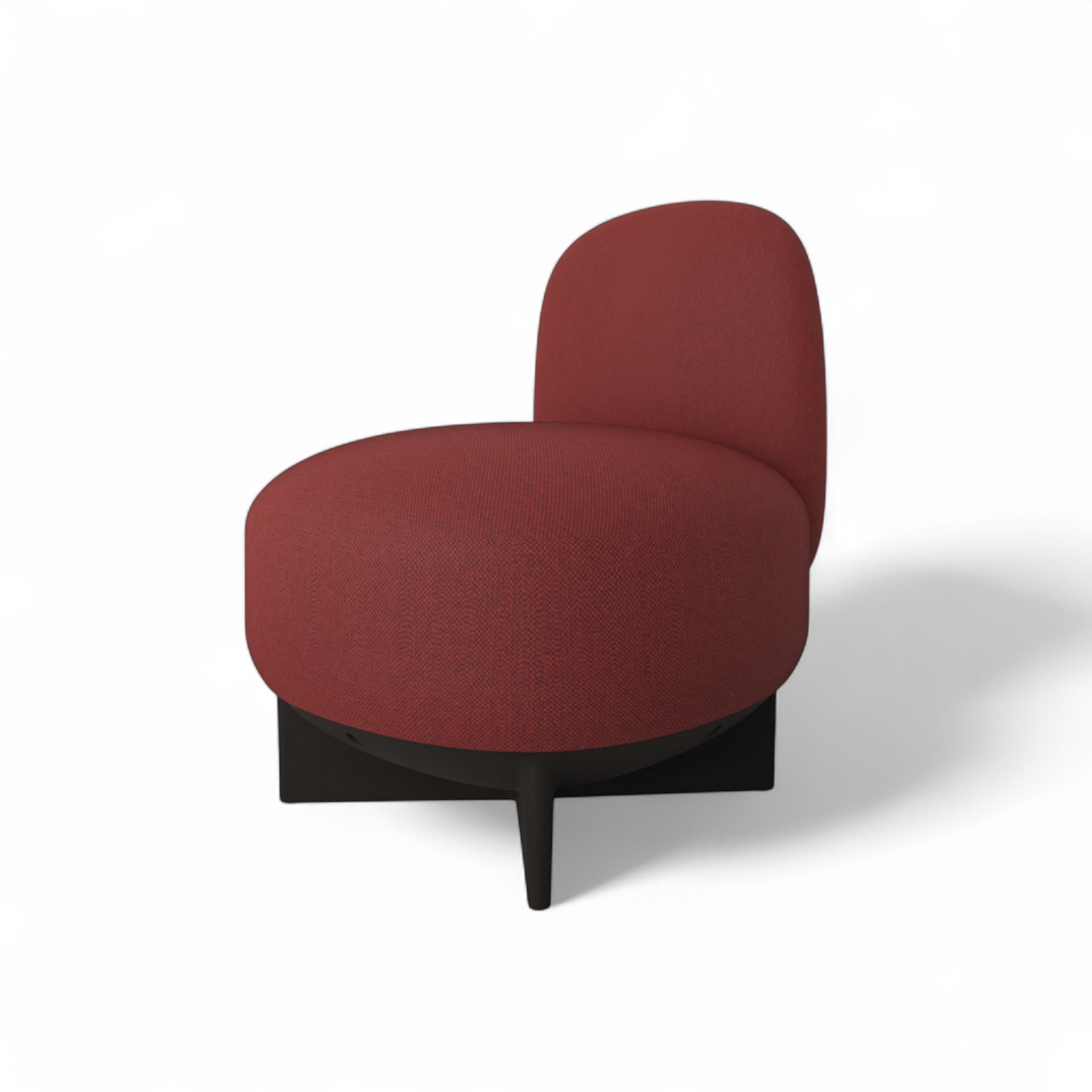 Image of Gaber To-Go Hocker mit Rückenlehne, Rot/Schwarz, Neu