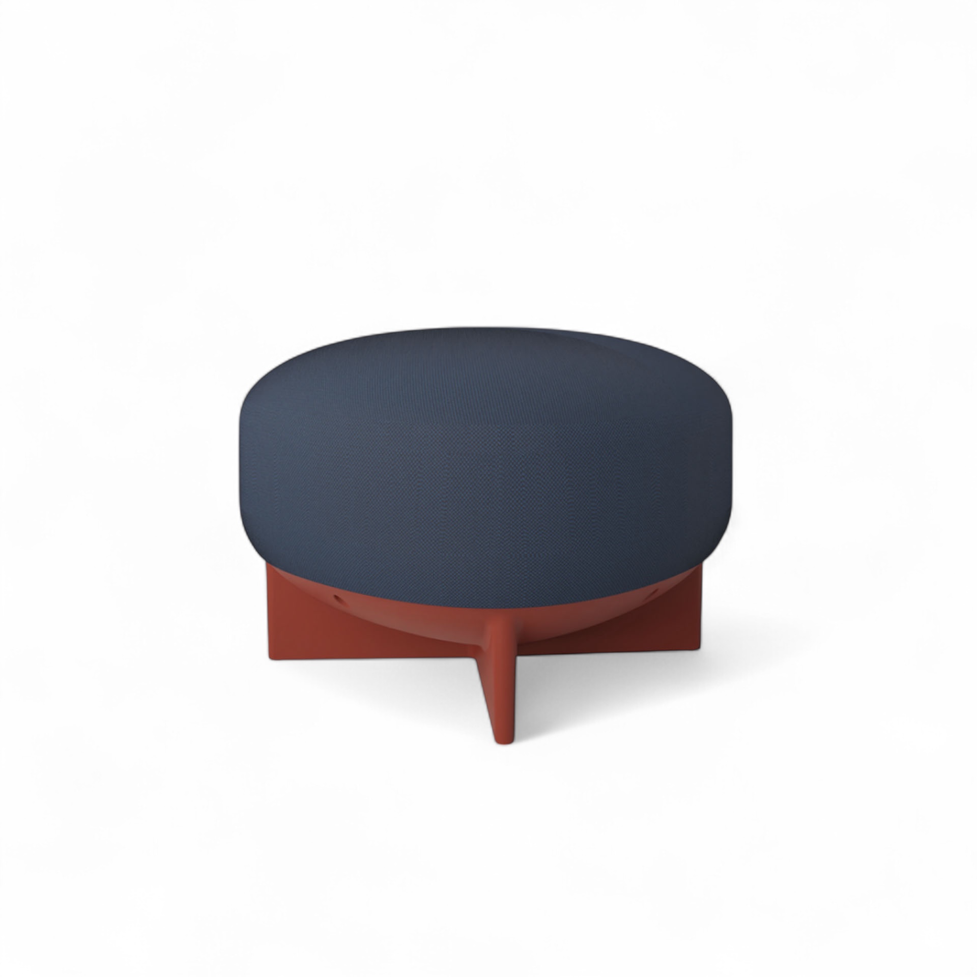 Image of Gaber To-Go Sitzhocker, Blau/Ziegelrot, Neu