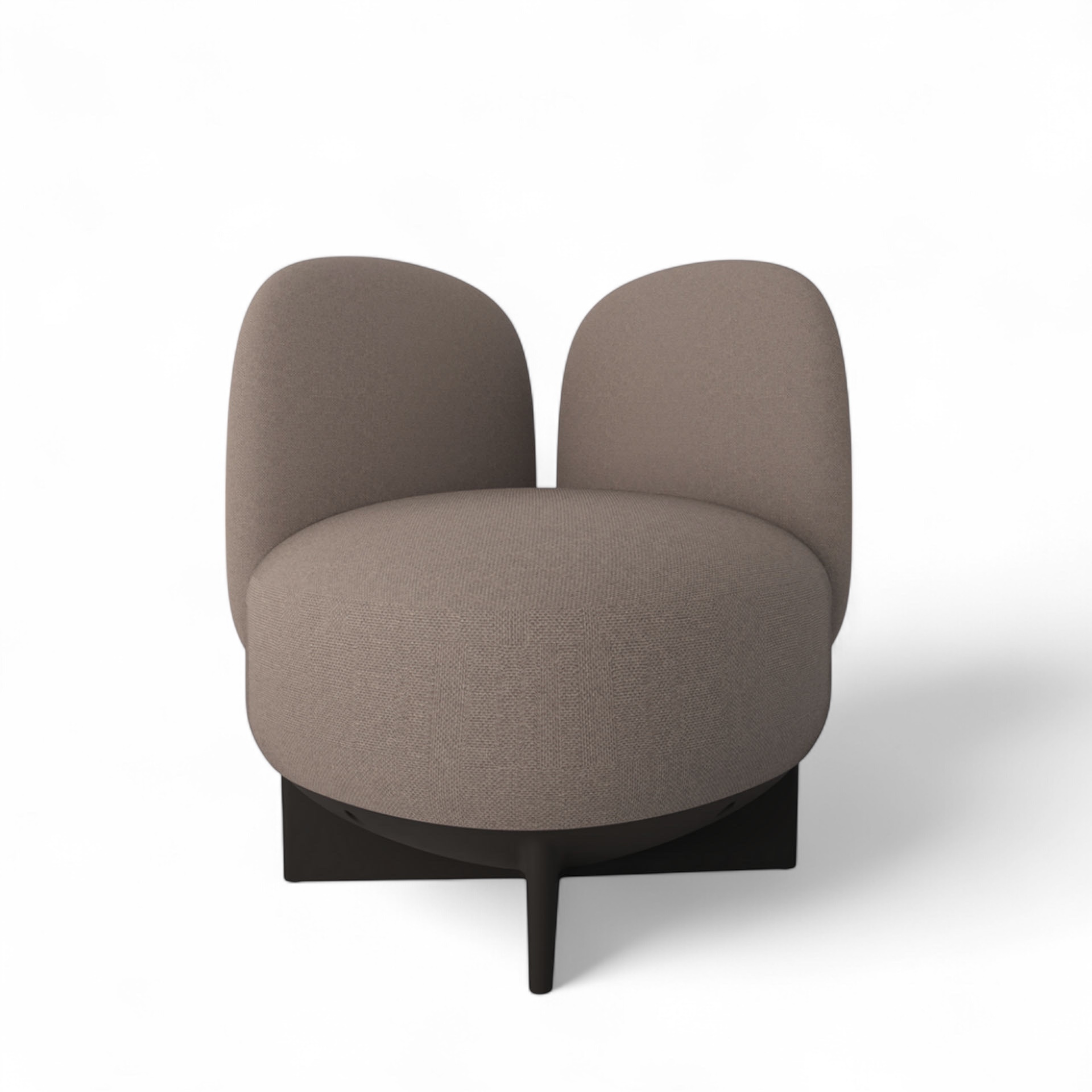 Image of Gaber To-Go Hocker mit Rücken- & Armlehne, Rosa/Schwarz, Neu