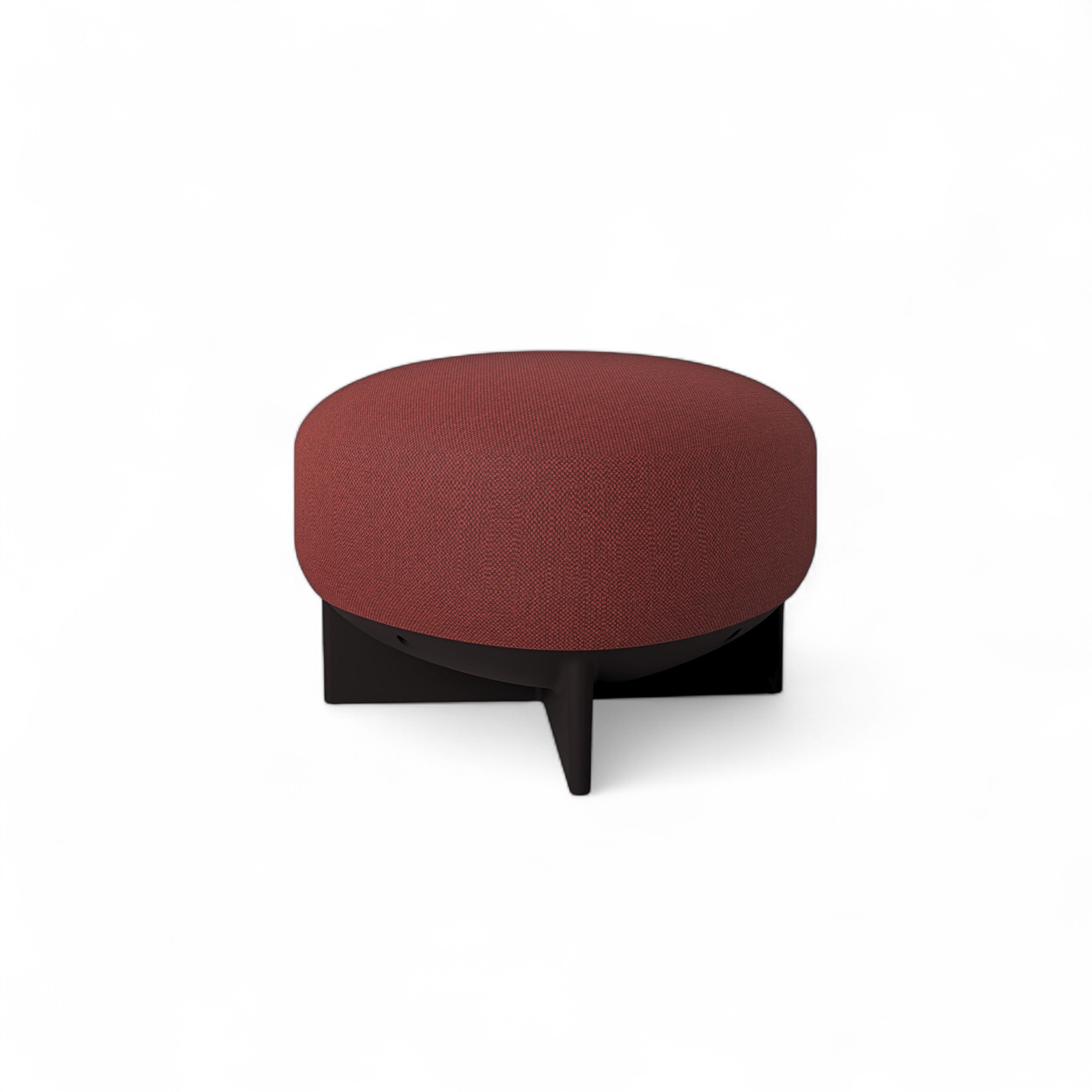 Image of Gaber To-Go Sitzhocker, Rotbraun/Schwarz, Neu