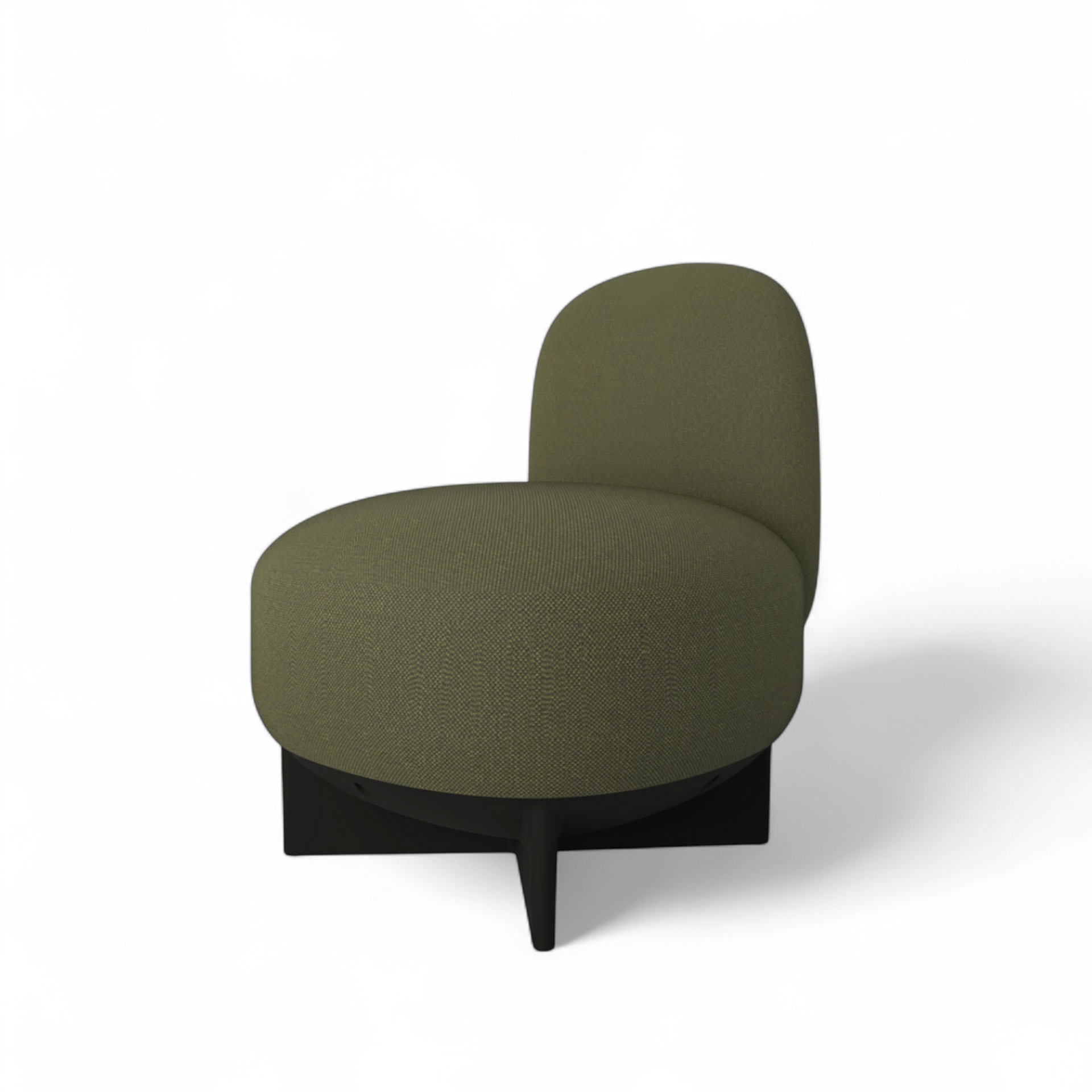 Image of Gaber To-Go Hocker mit Rückenlehne, Grün/Schwarz, Neu