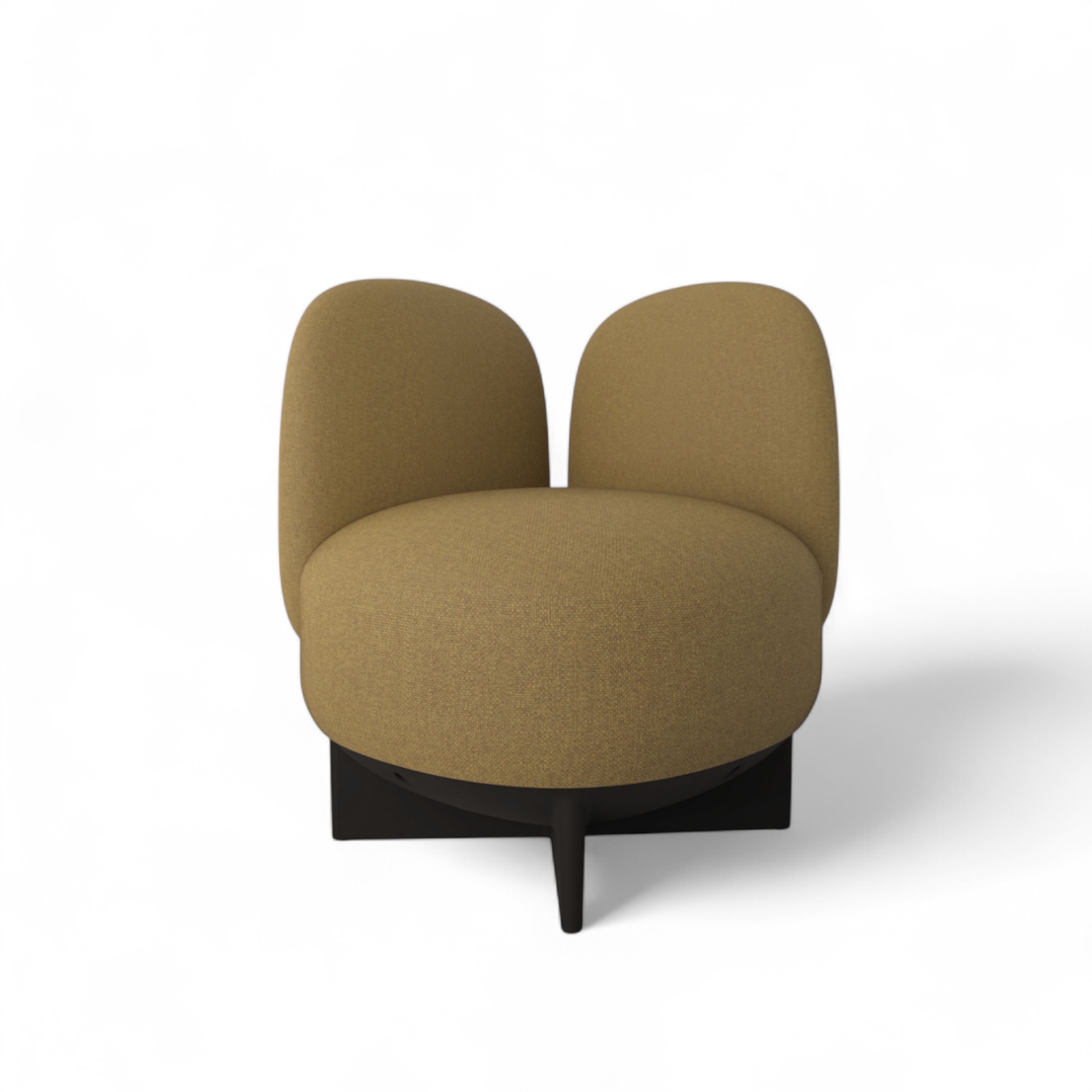 Image of Gaber To-Go Hocker mit Rücken- & Armlehne, Gelb/Schwarz, Neu