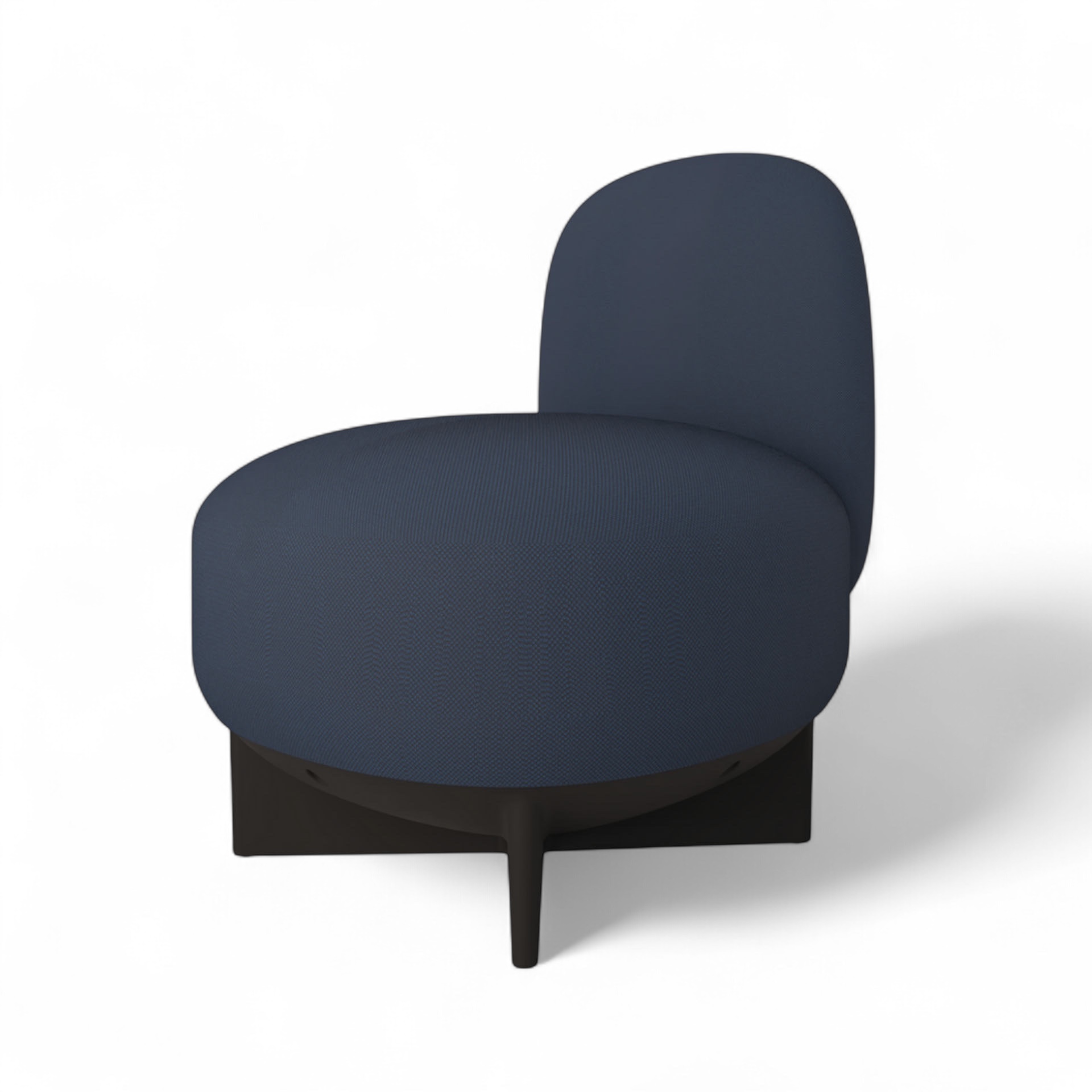 Image of Gaber To-Go Hocker mit Rückenlehne, Blau/Schwarz, Neu