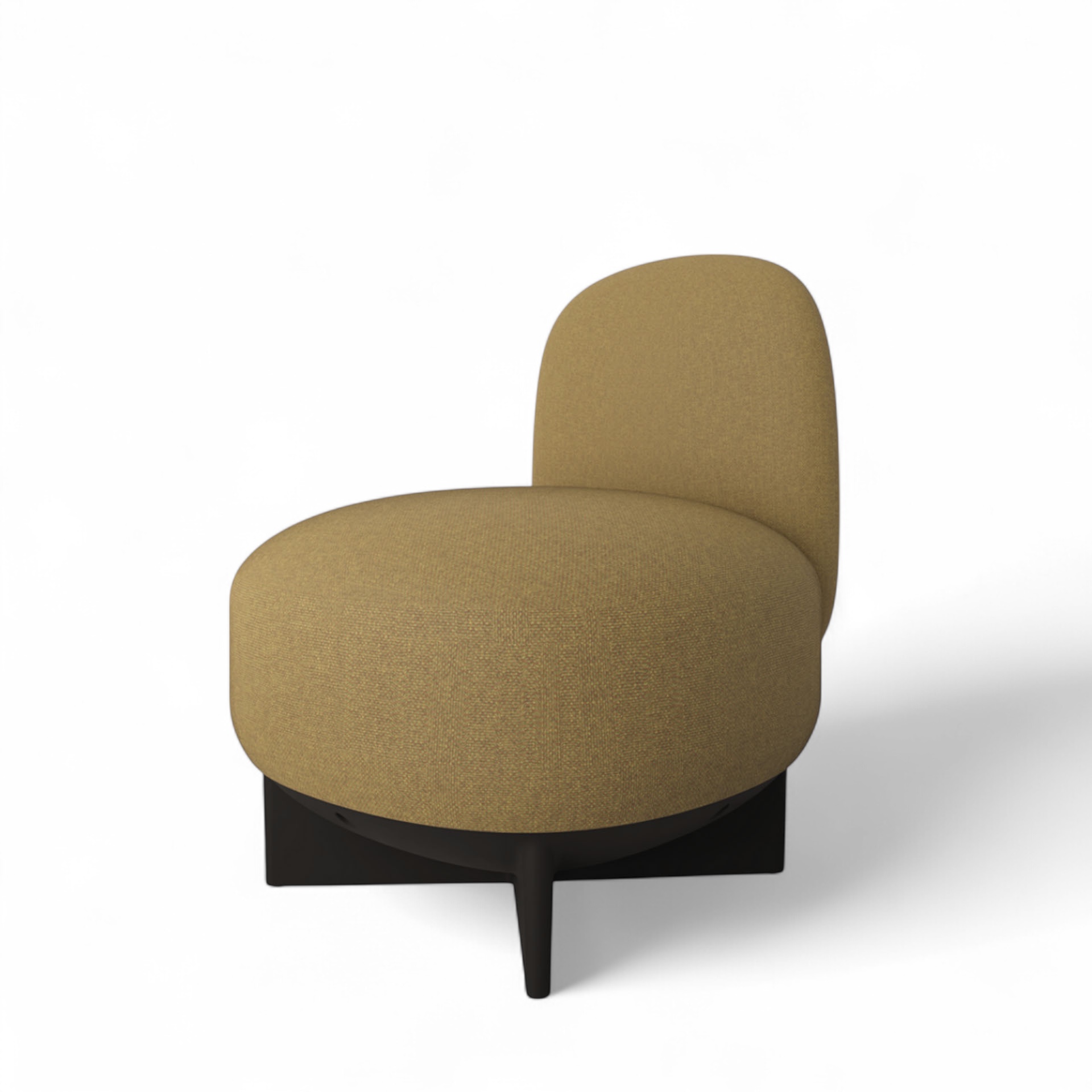 Tabouret de salon Gaber To-Go (Jaune, Noir, avec dossier)