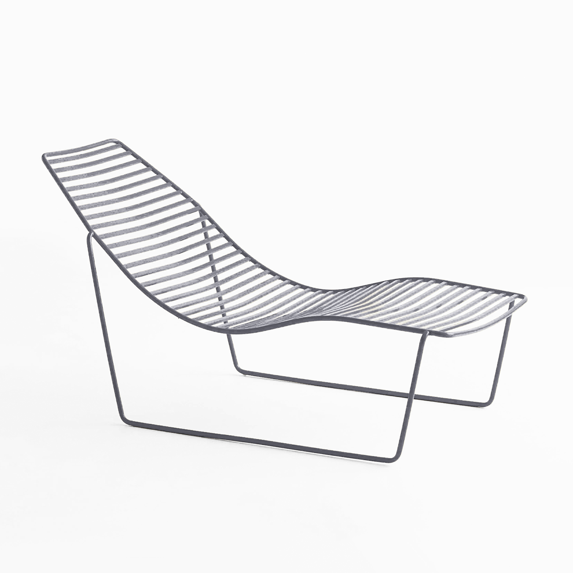 Chaise d'extérieur Gaber Link (Anthracite, Chaise longue)